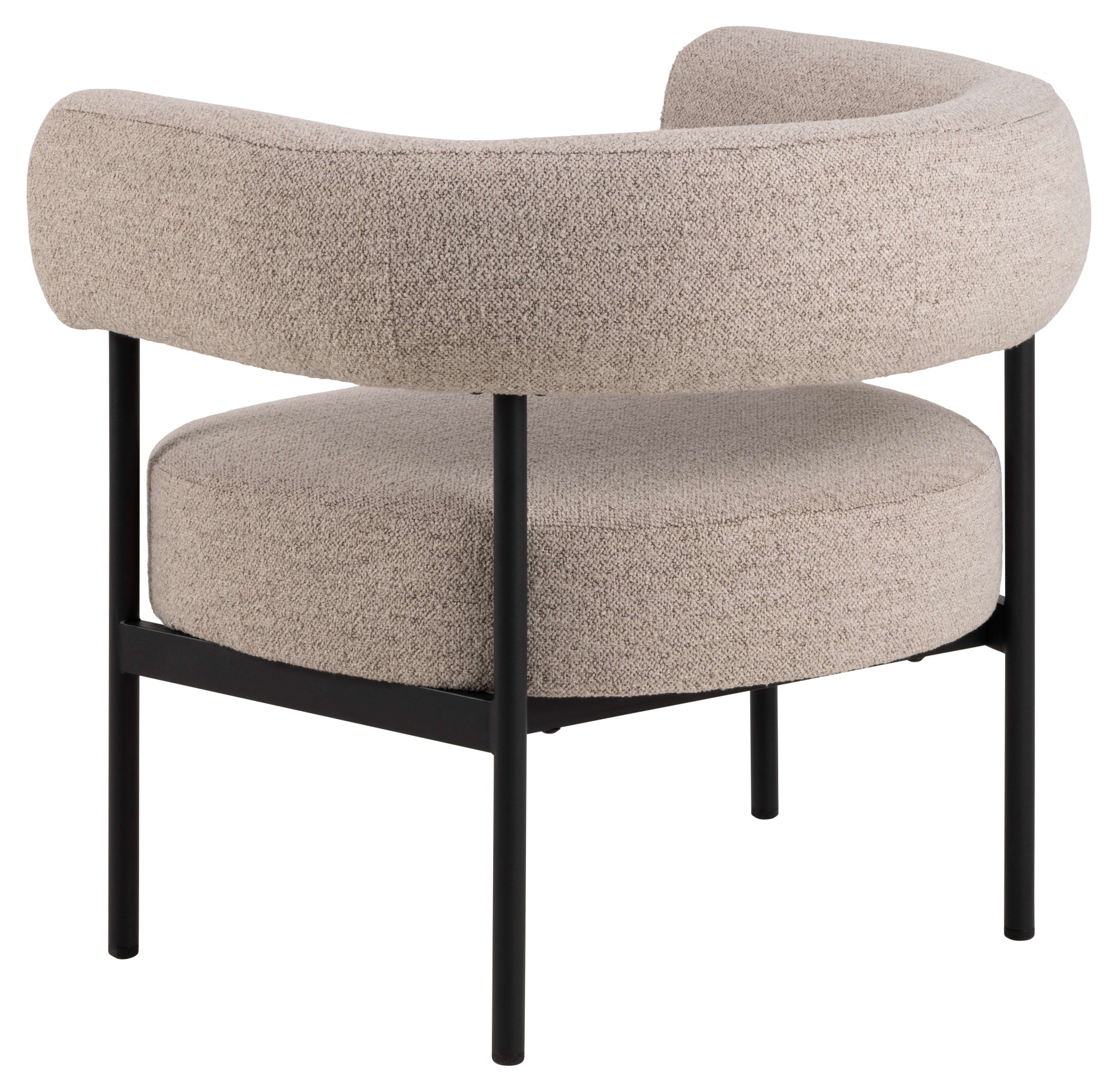 ACTONA GROUP Fauteuil lounge »Oakfield, Polstersessel, Relaxsessel, mit Armlehnen, Hoher Komfort« moderne, tissu beige, pieds noirs, ressorts ensachés, hauteur d'assise : 43,5 cm