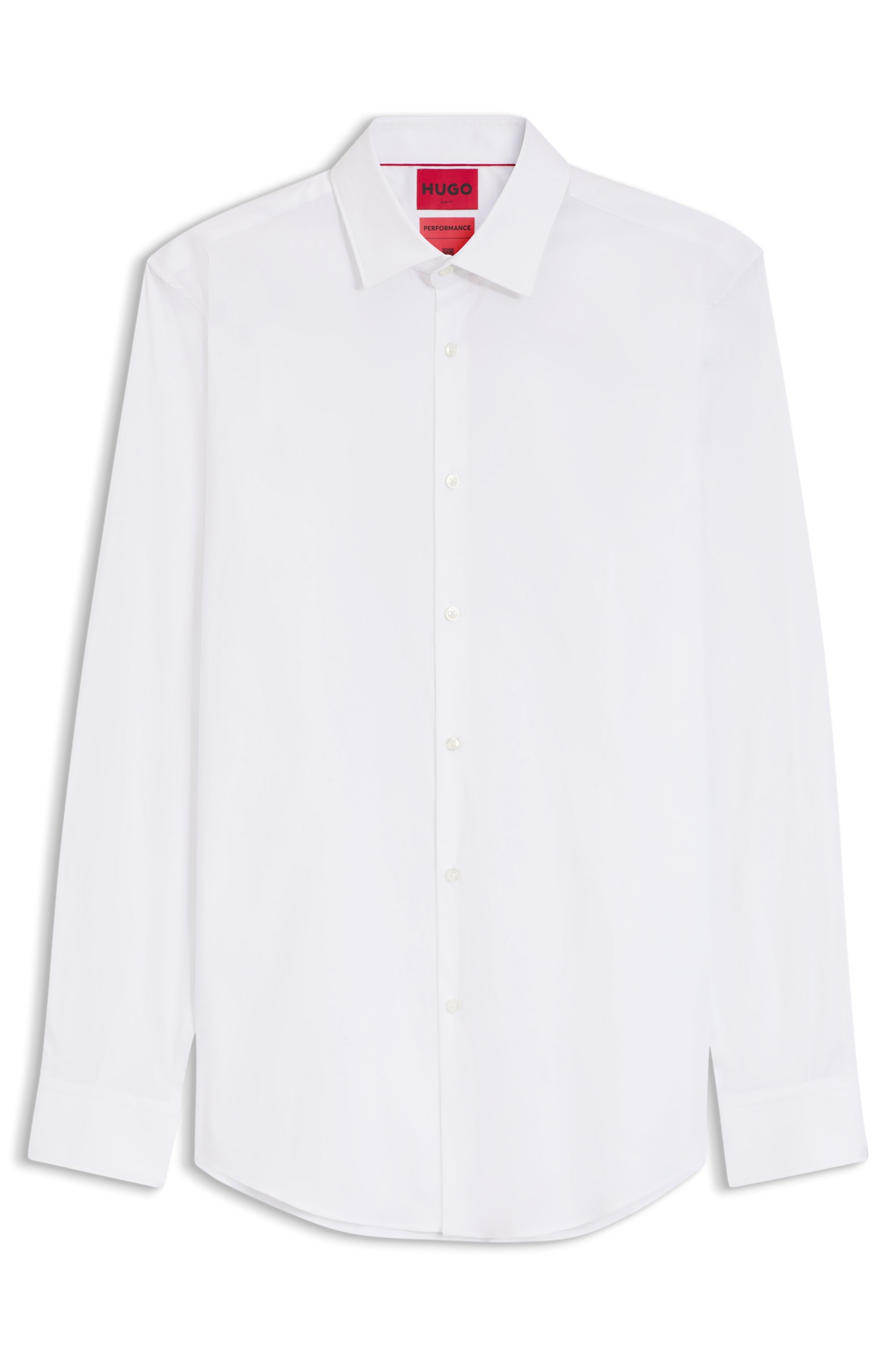 HUGO Businesshemd »Kenno« Kentkragen, Slim Fit, Baumwoll-Mix
