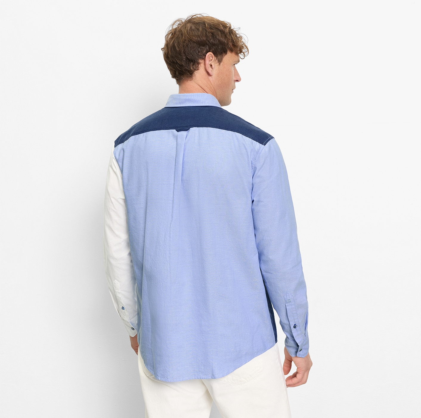 OLYMP Langarmhemd Button-Down-Kragen, Overshirt