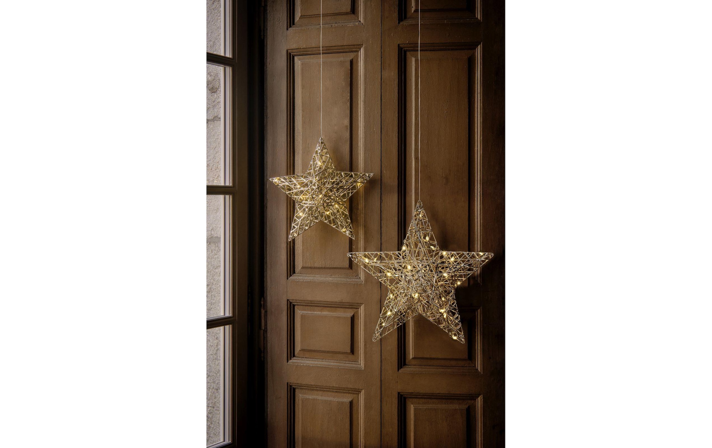 STT LED Dekofigur »Gold hanging star 30 Warmweiss« Warmweiss