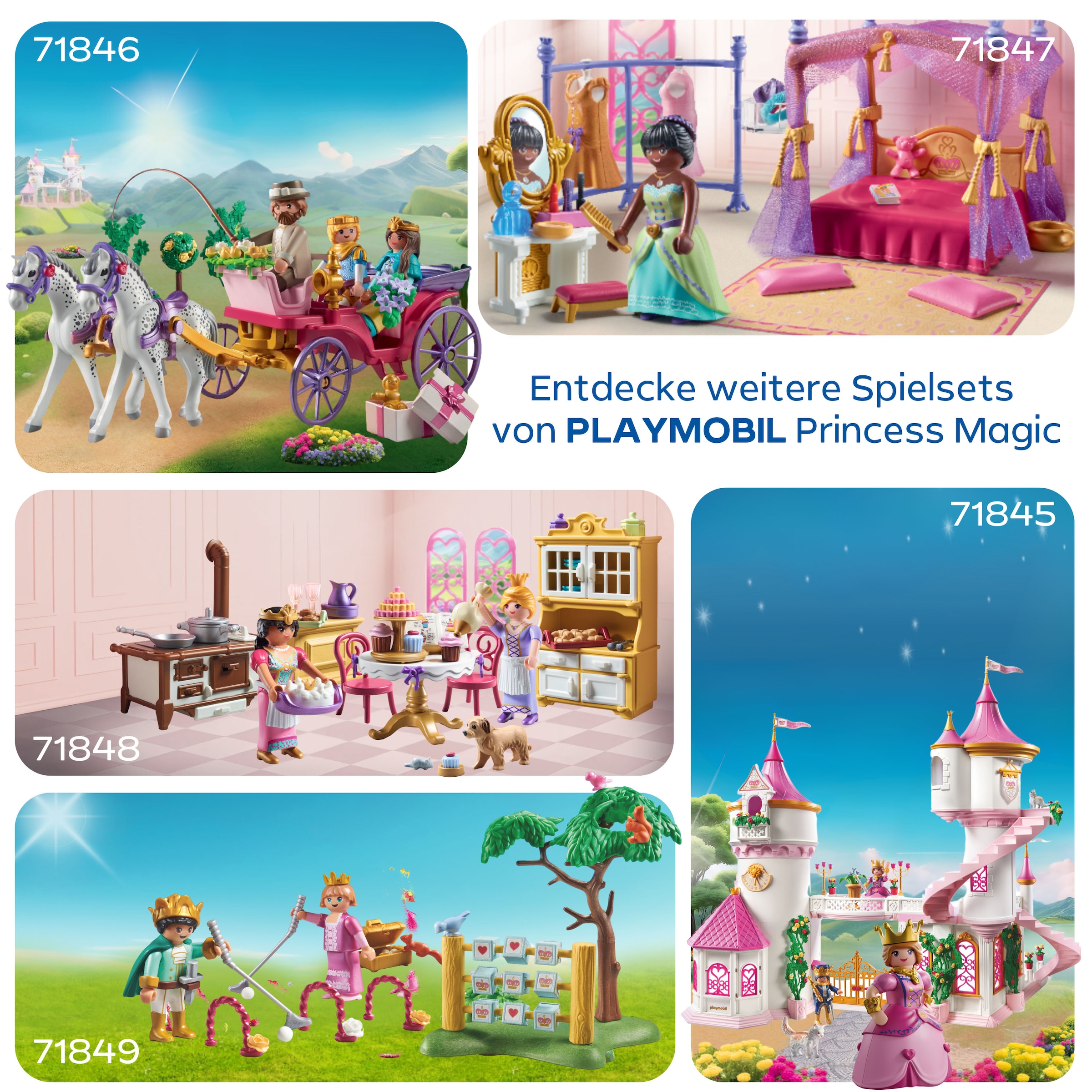 Playmobil® Jeu de construction »Prinzessinnen-Schlafzimmer mit Ankleide (71847), Princess Magic« Made in Europe