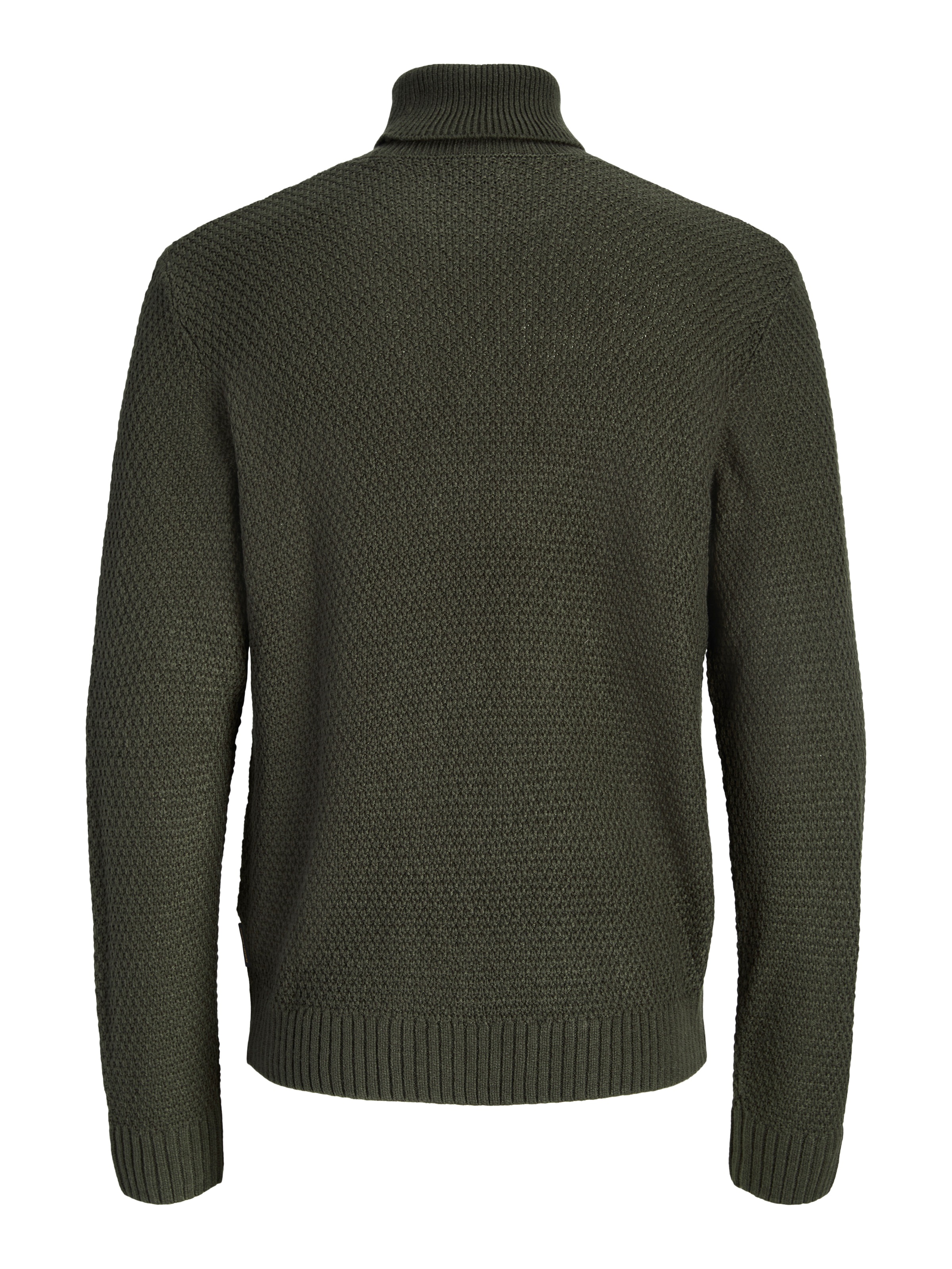 Jack & Jones Pull à col roulé »JJJAMES KNIT ROLL NECK« mélange de matériaux, coupe régulière