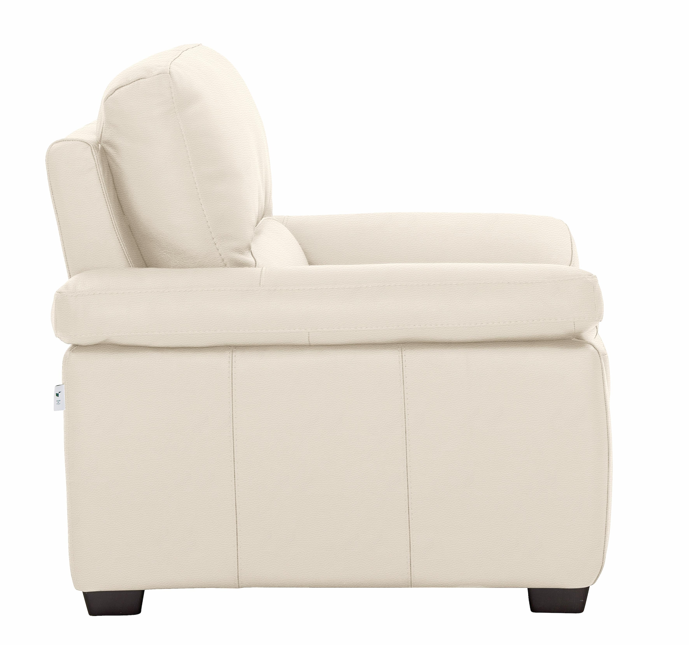 CALIA ITALIA Fauteuil »Gaia, hochwertiger, edler Ledersessel mit erstklassigem Sitzkomfort« in zwei hochwertigen Lederqualitäten