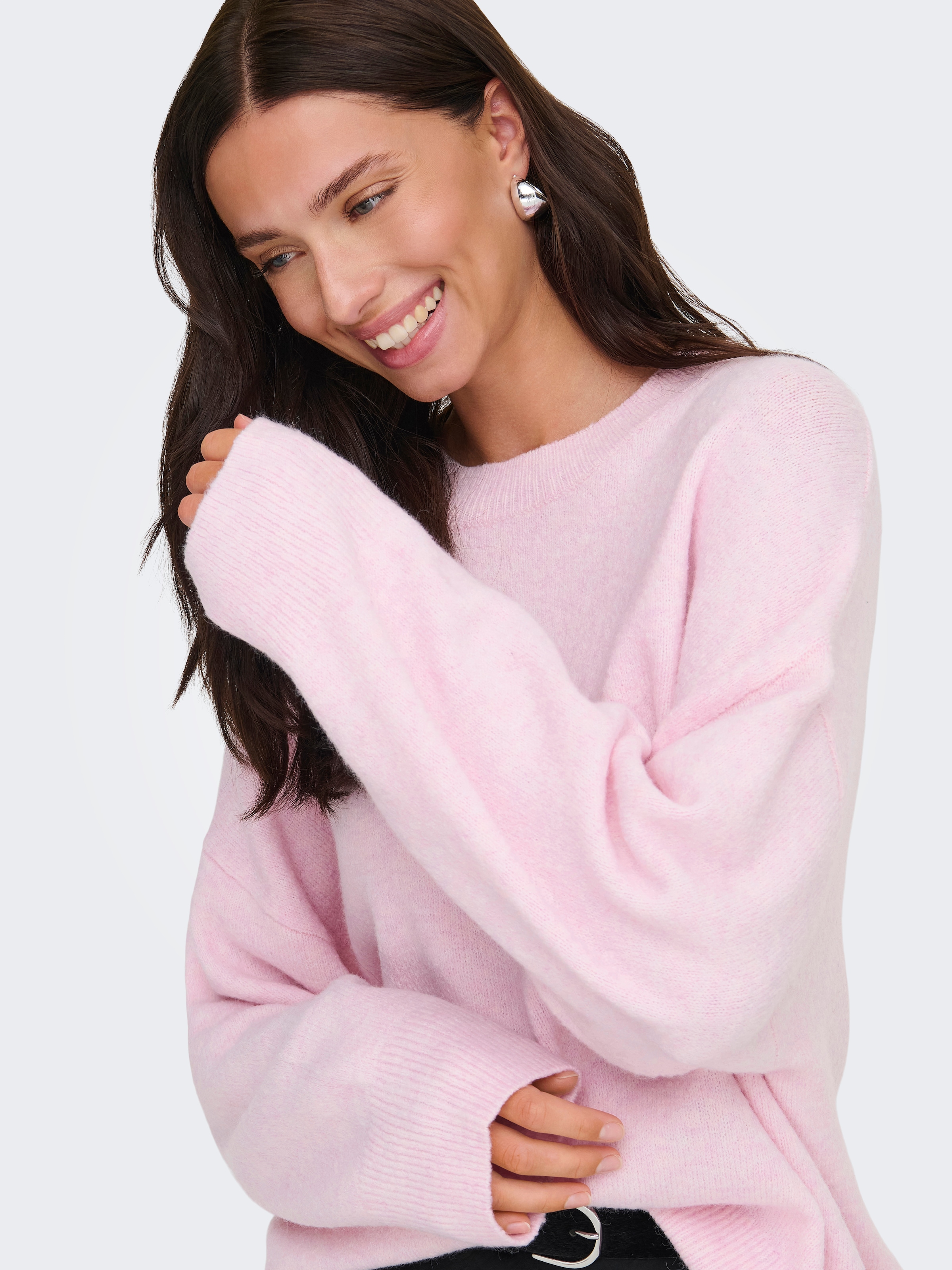 JDY »JDYSONJA L/S O-NECK PULLOVER KNT NOOS« mélange de matériaux