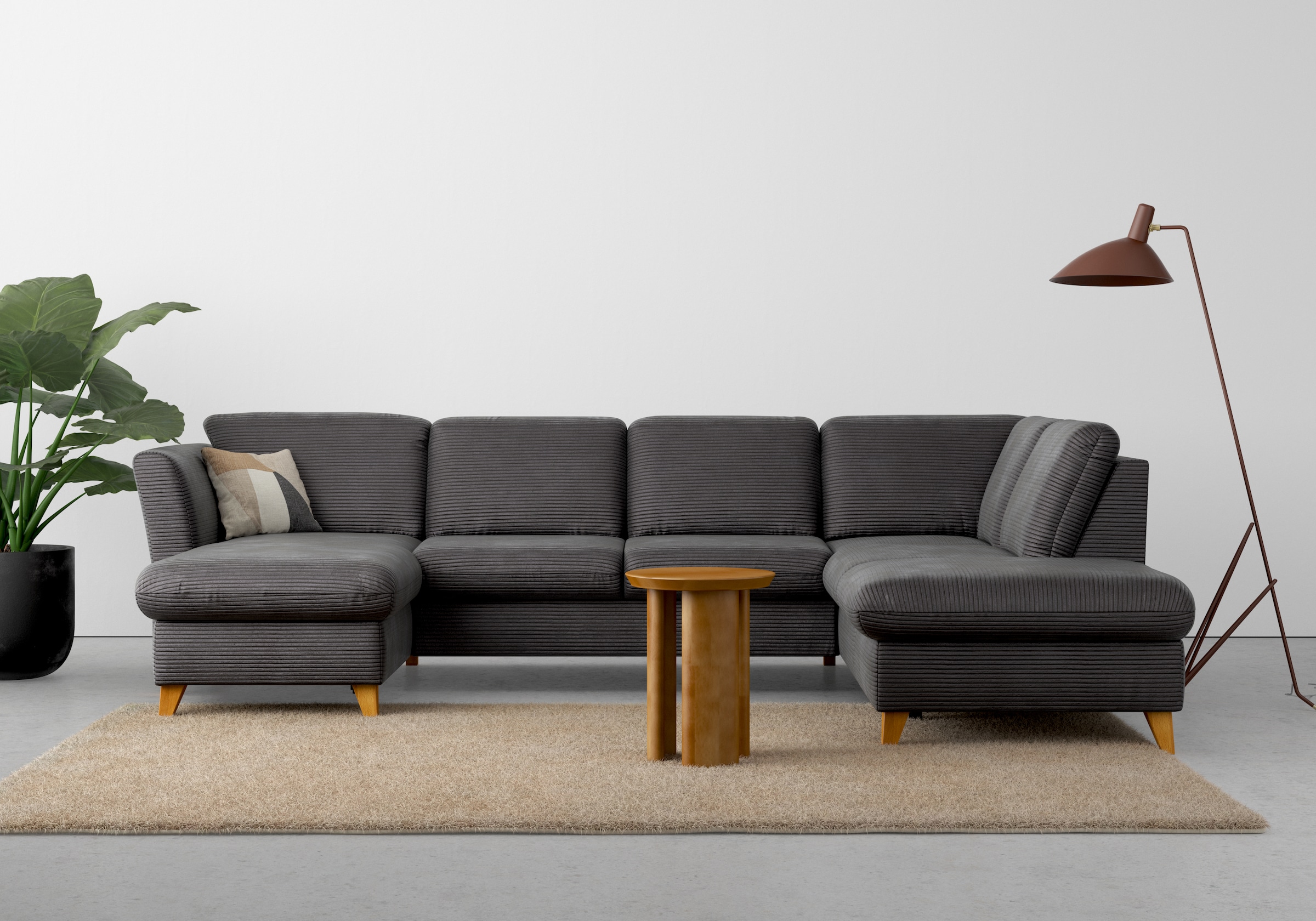 Home affaire Paysage de salon »Trelleborg U-Form« wahlweise mit Bettfunktion und Bettkasten, inkl. Federkern-Polsterung