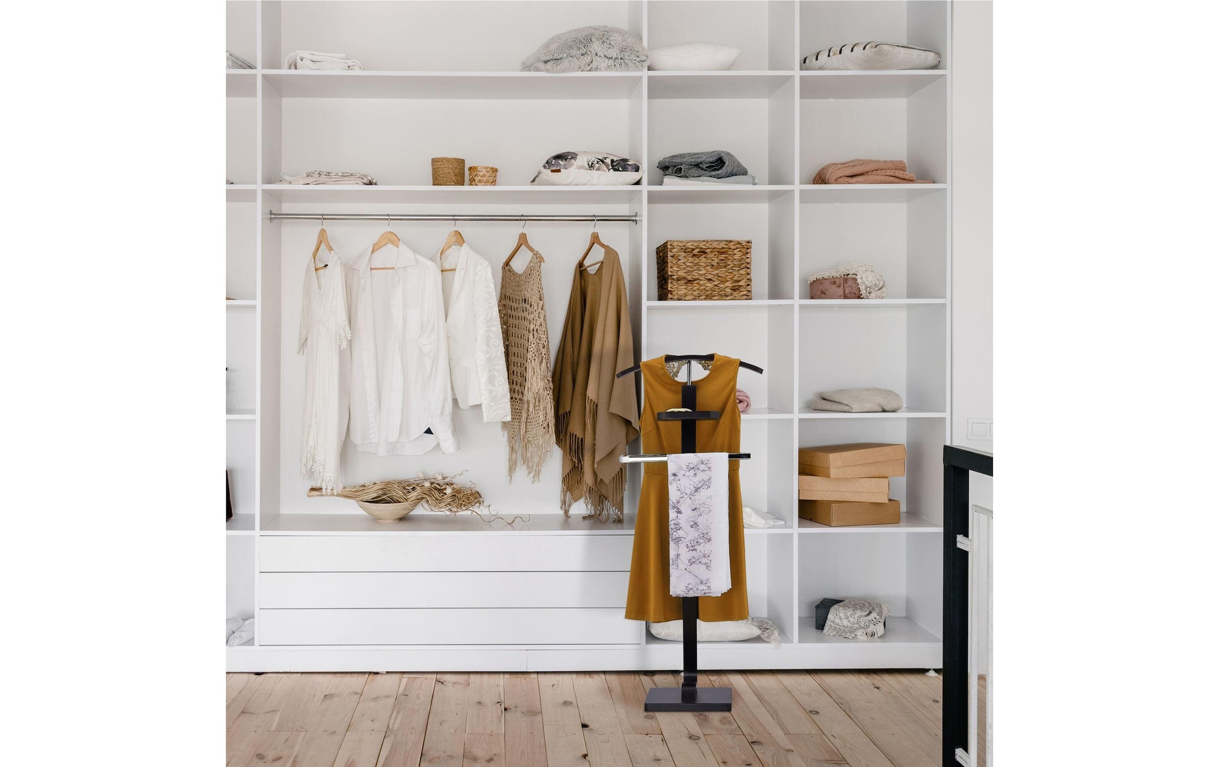 relaxdays Porte-manteau »Schwarz-Silber«