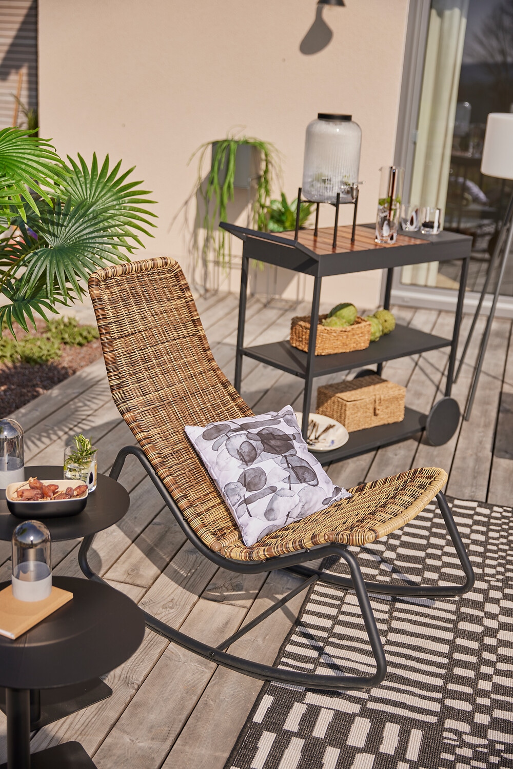 Bruno Banani Coussin décoratif »Eukalyptus - Kissenhülle - Kissenbezug« 40x40cm - mit Reissverschluss