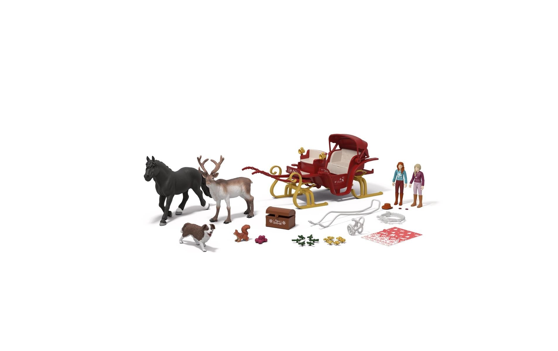 Schleich® Jouet calendrier de l'Avent »Horse Club Weihnachtliche Schlittenfahrt«