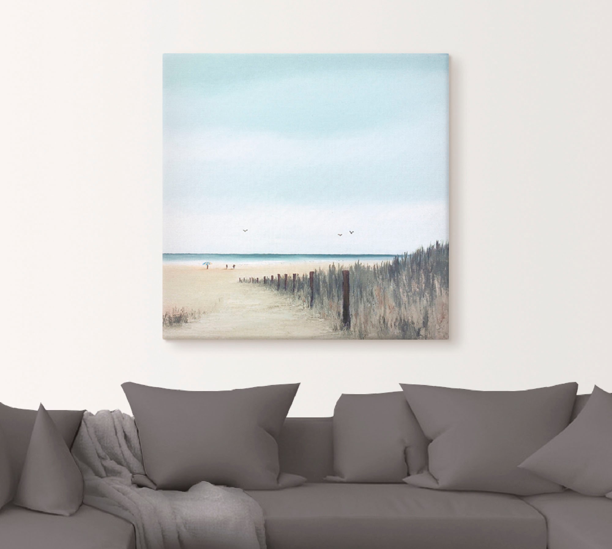 Artland Wandbild »Sonniger Morgen I« Strand 1 Stk. tlg. als Leinwandbild, Poster in verschied. Grössen