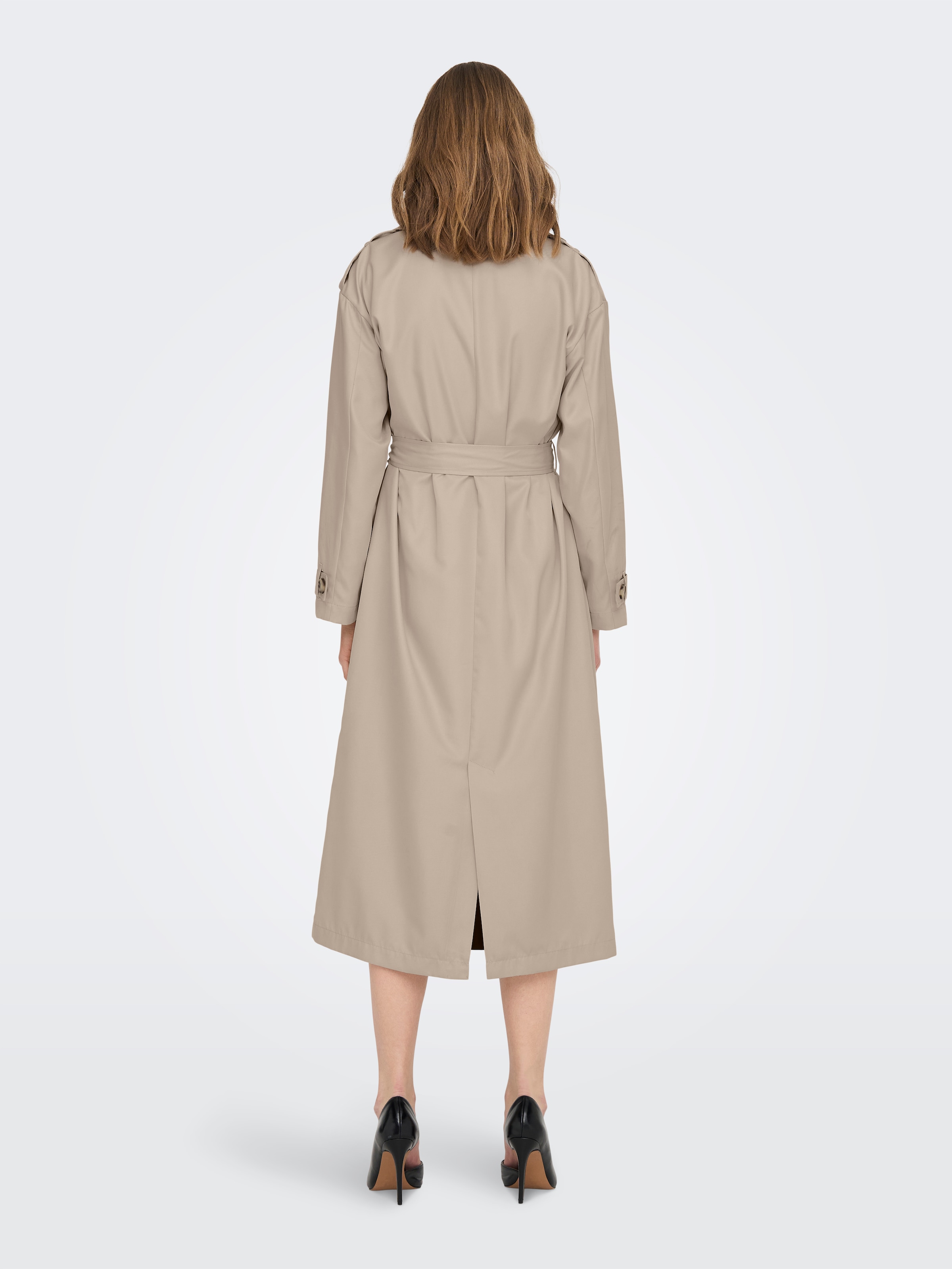 ONLY Trenchcoat »ONLLINE X-LONG TRENCHCOAT OTW NOOS«, mit Bindegürtel an der Taille - 2 Seitentaschen
