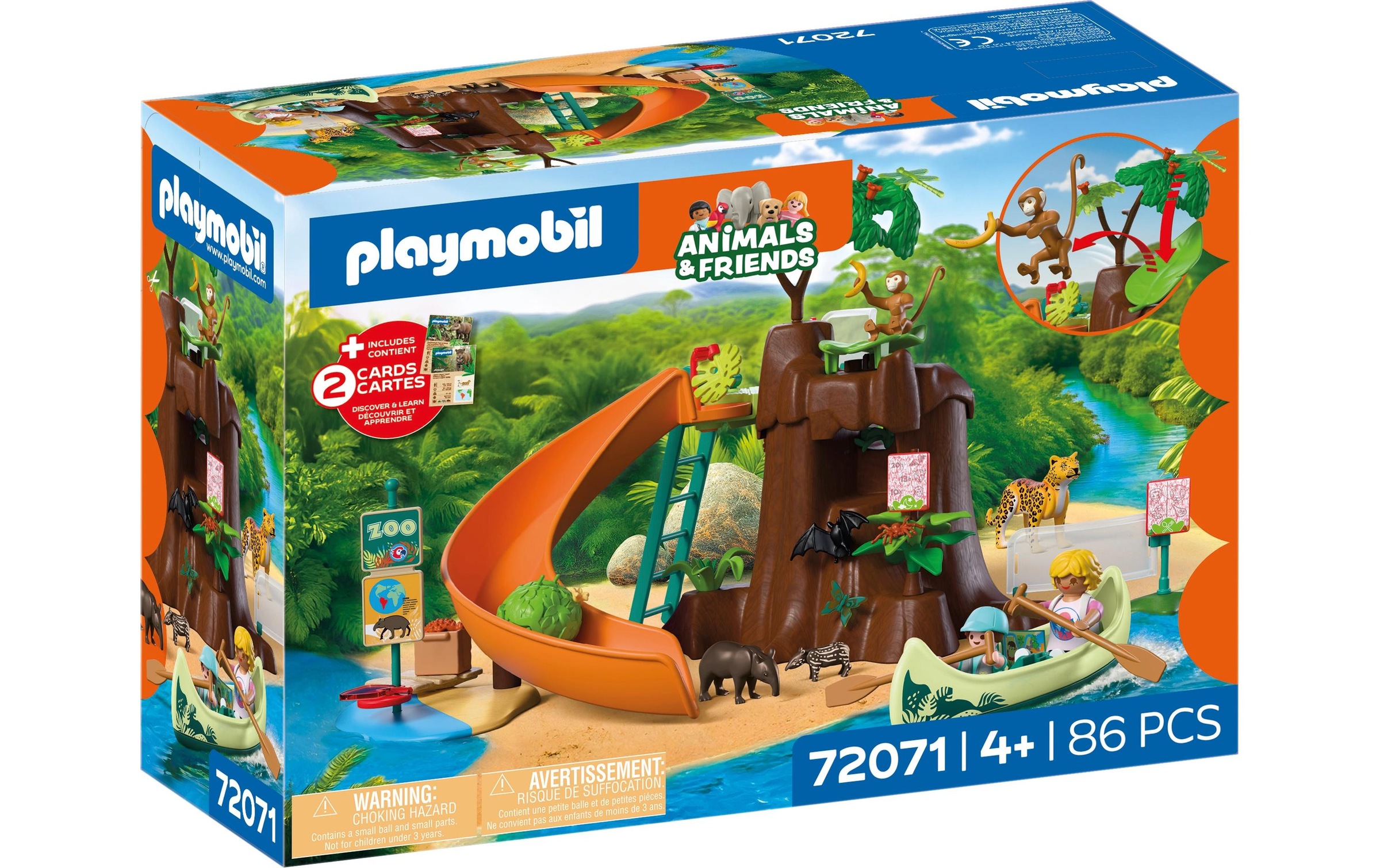 Playmobil® Jeu de construction »Zoo: Dschungelabenteuer (72071), Animals & Friends« Made in Europe