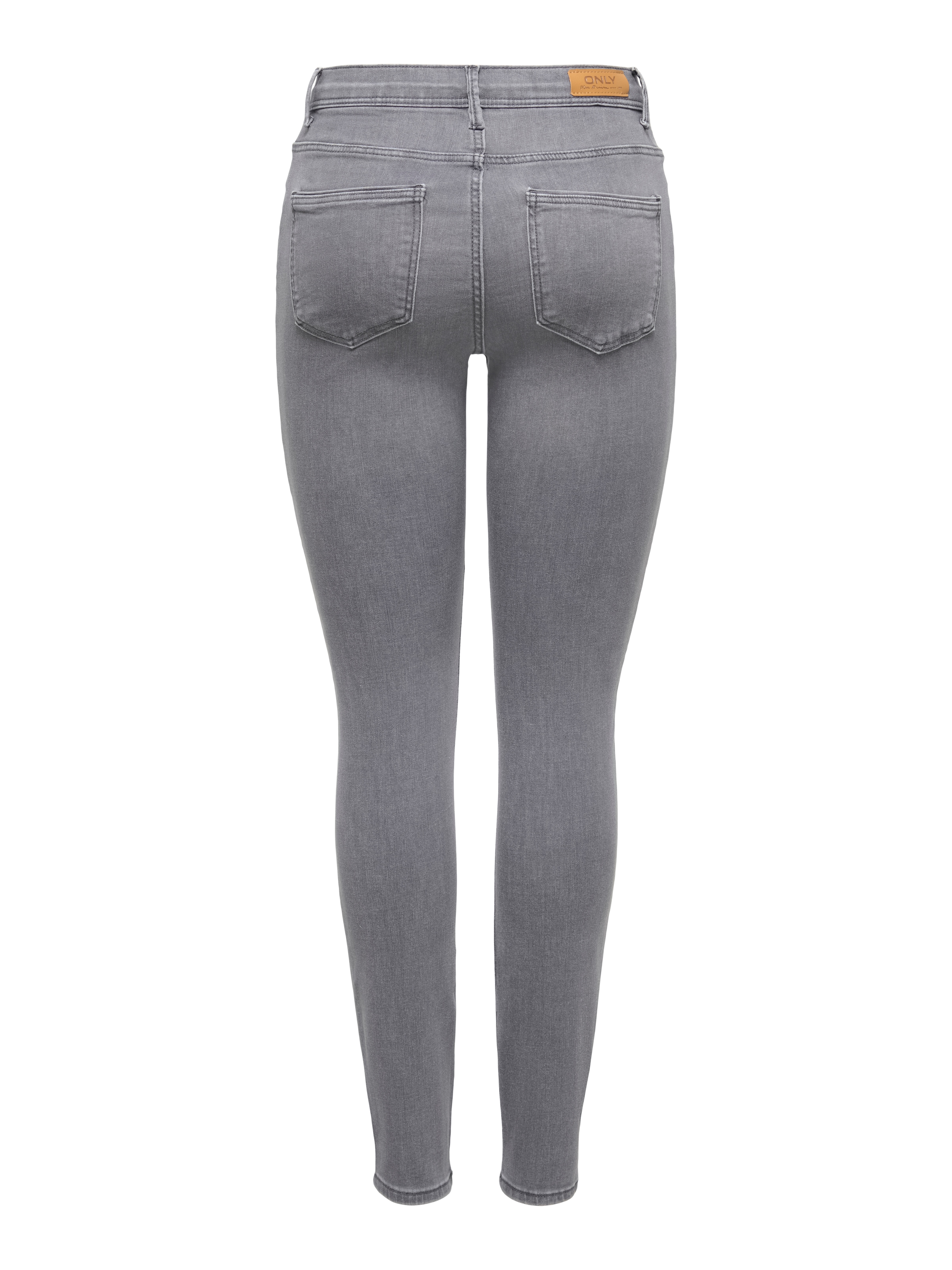 ONLY Jeans skinny »ONLLINEA MID WAIST LANK SK DNM« mélange de coton, taille moyenne, coupe skinny