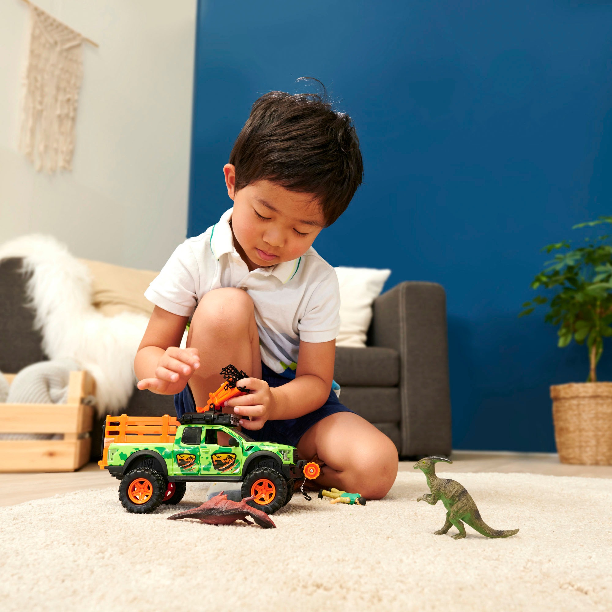 Dickie Toys Personnage de jeu »Spielset - Dino Hunter« mit Licht und Sound