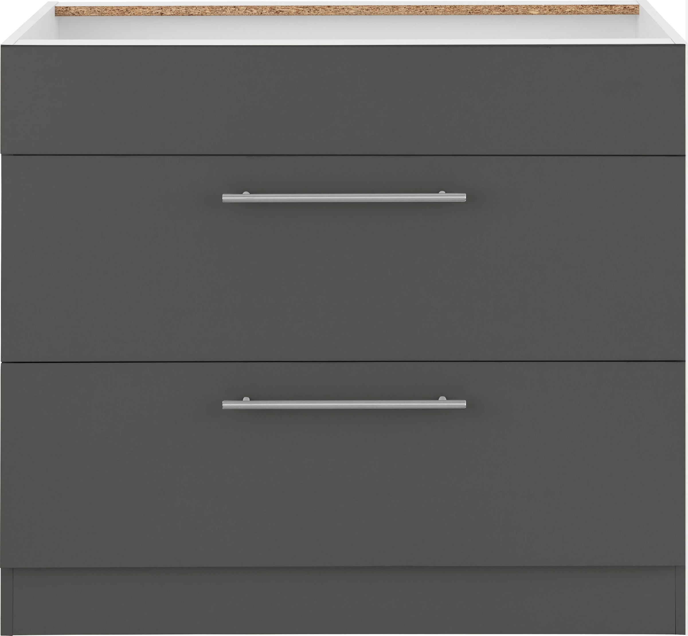 wiho Küchen Armoire d'encastrement pour table de cuisson »Unna« 90 cm de large, sans plan de travail