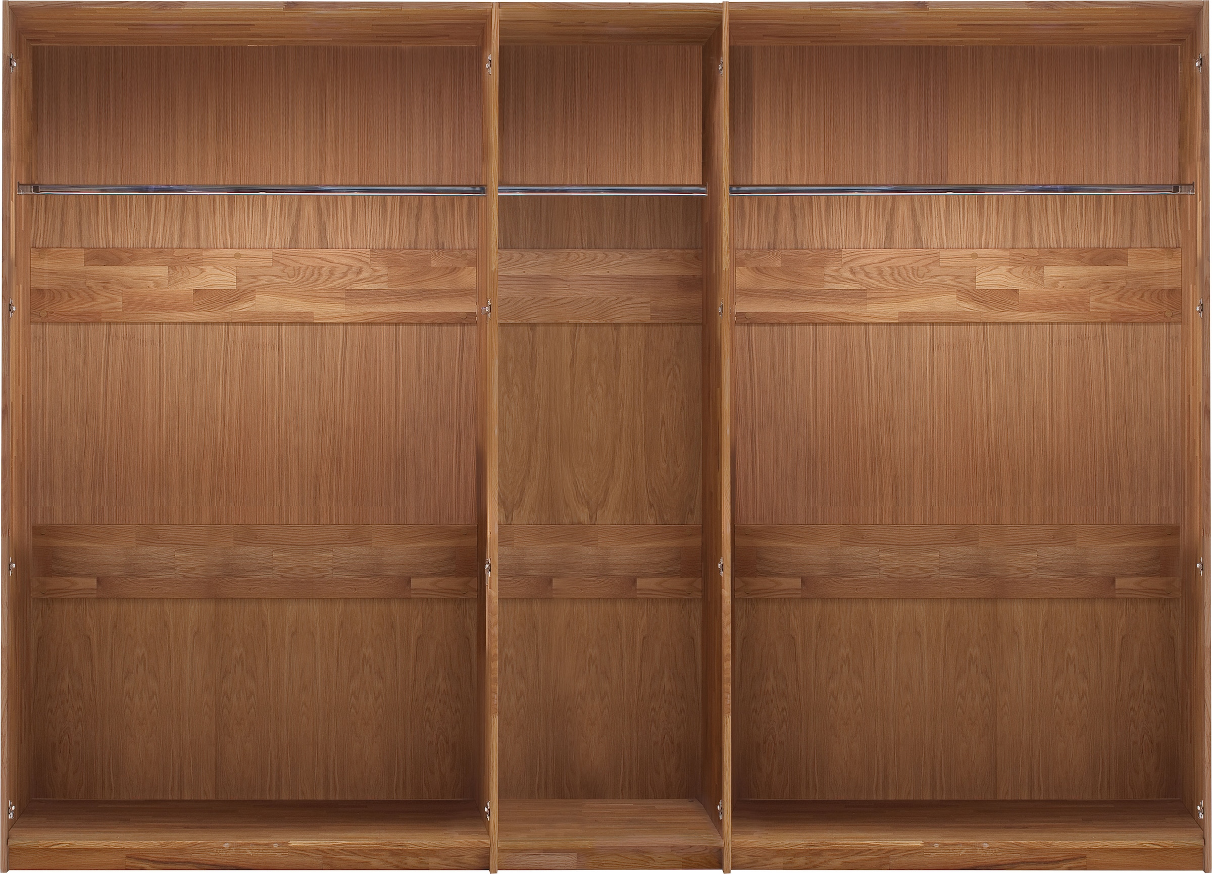 Home affaire Kleiderschrank »Chamara« aus massivem Eichenholz, in unterschiedlichen Breiten, Höhe 218 cm