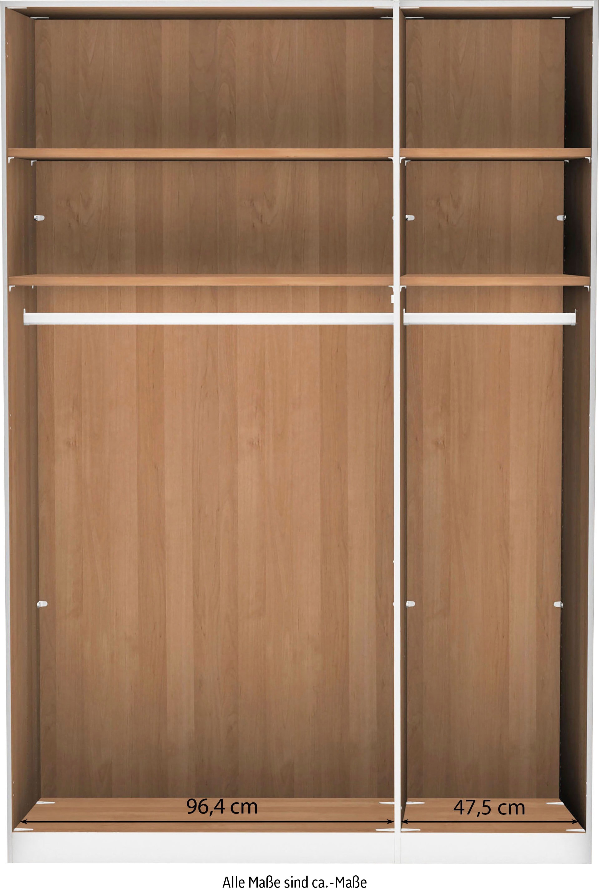 WIEMANN Armoire à portes battantes »Kiruna« mit Kristallspiegel