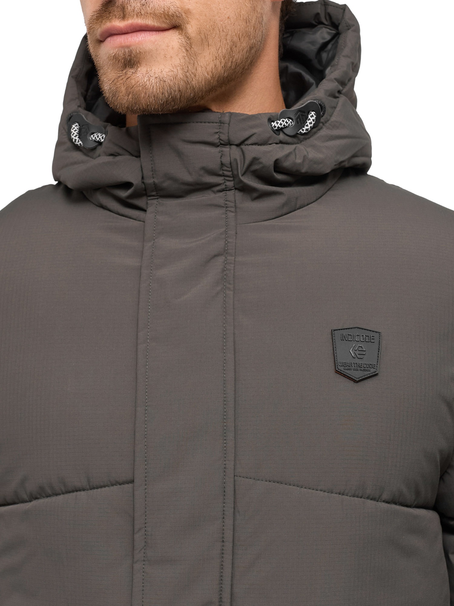 Indicode Steppjacke »INLaurill« mit Kapuze Kunstfaser, regular fit