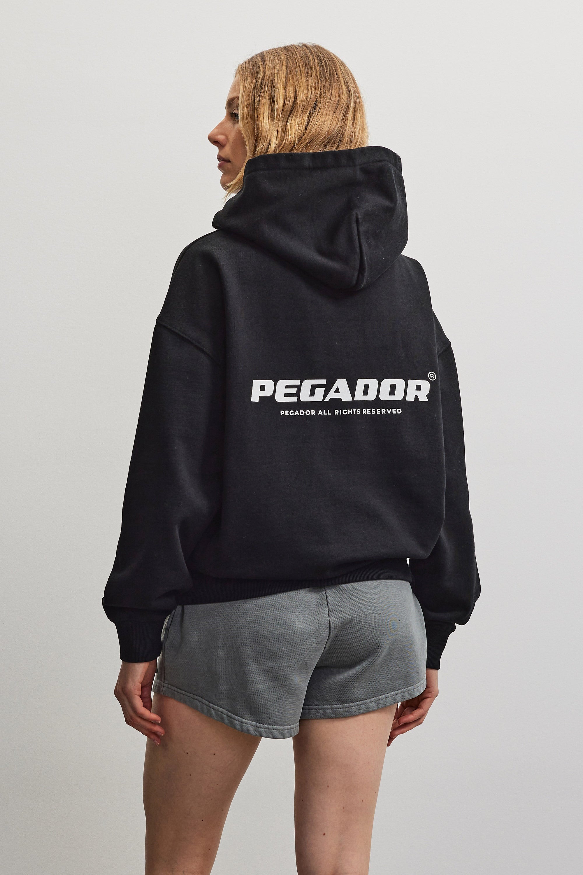 PEGADOR Sweat à capuche »ATNA LOGO OVERSIZED HOODIE«, Baumwollmischung, oversize
