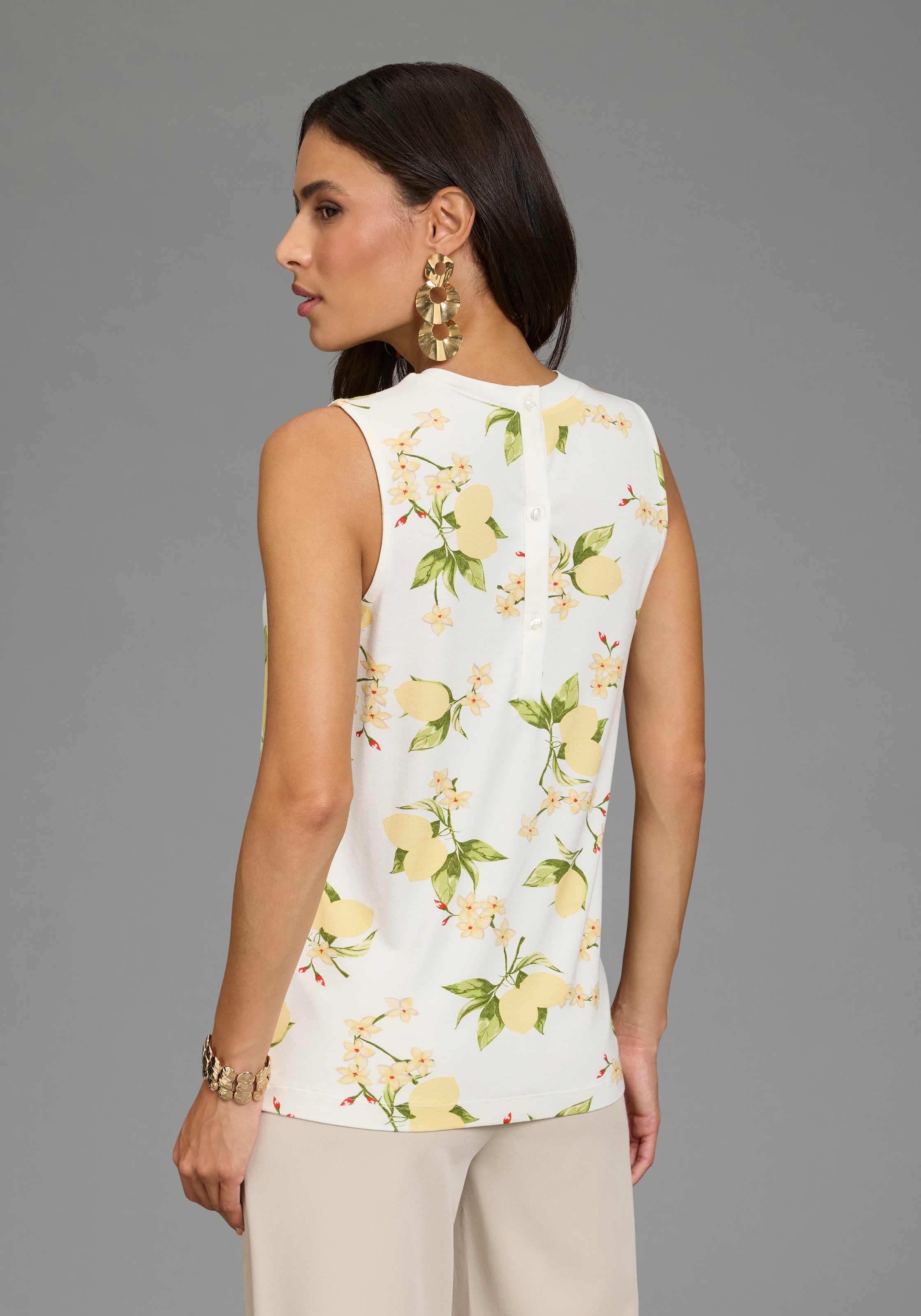 Laura Scott Shirttop figurumschmeichelnde Passform, hüftlange Schnittform