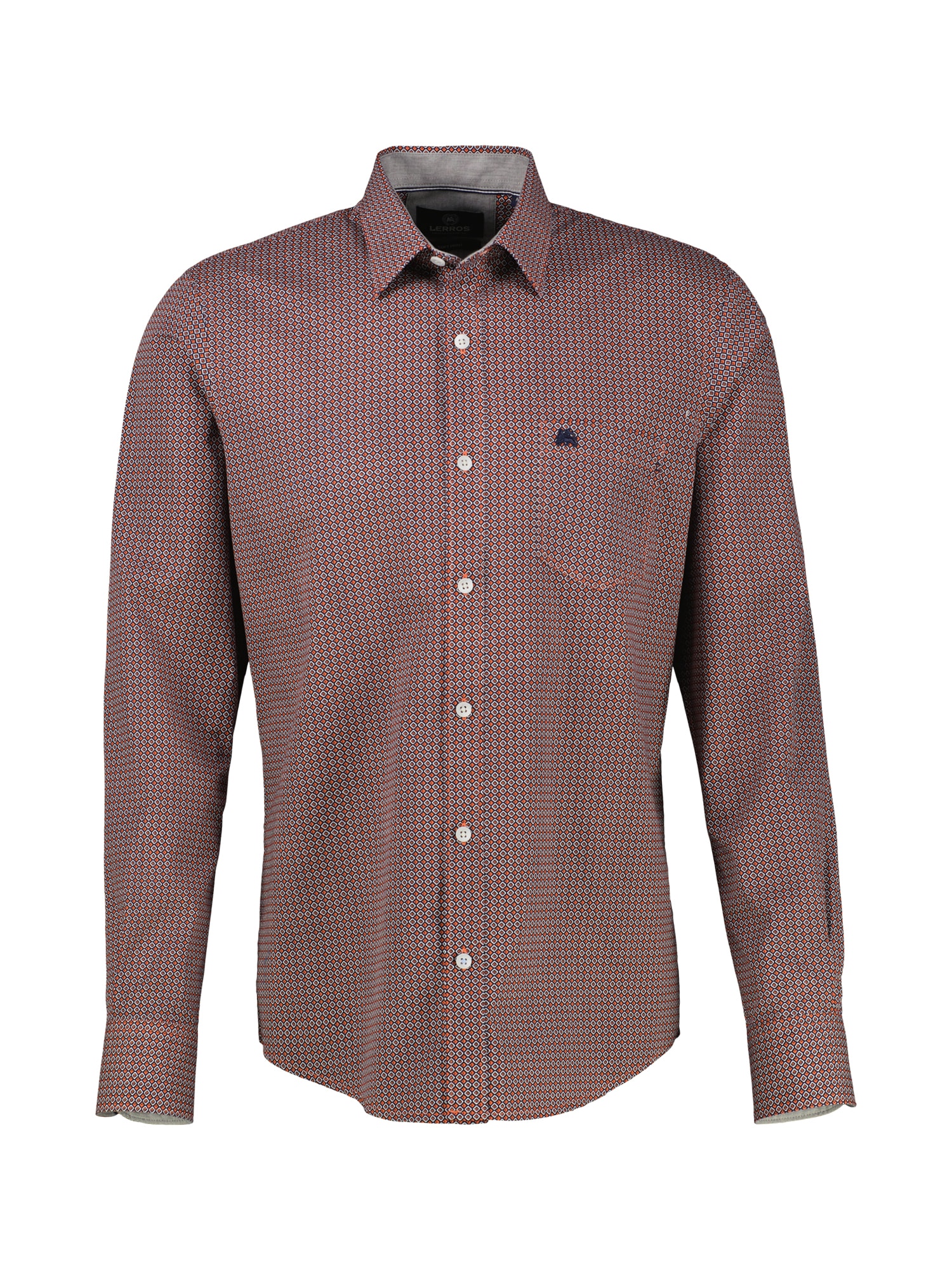 LERROS Chemise à manches longues »Langarmhemd mit Karomuster aus 100% Baumwolle«