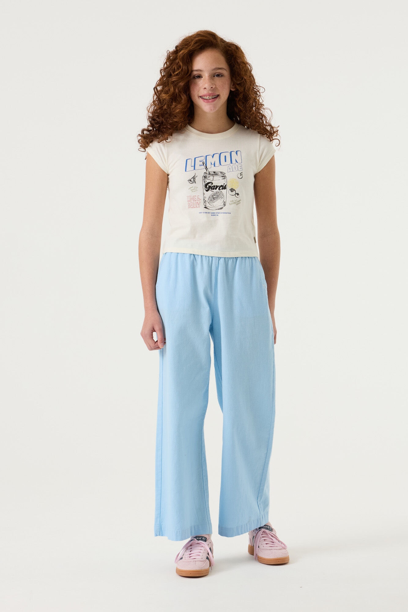 Garcia T-shirt à manches courtes Avec imprimé et col rond