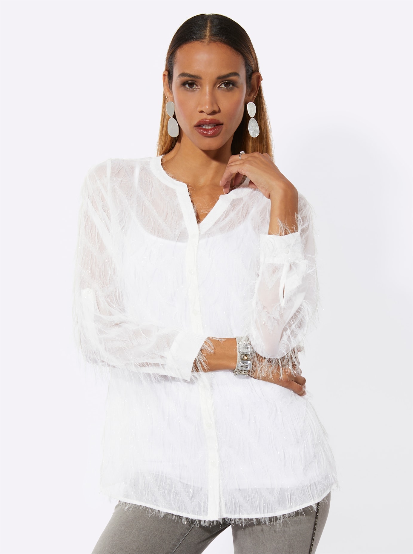 creation L Langarmbluse