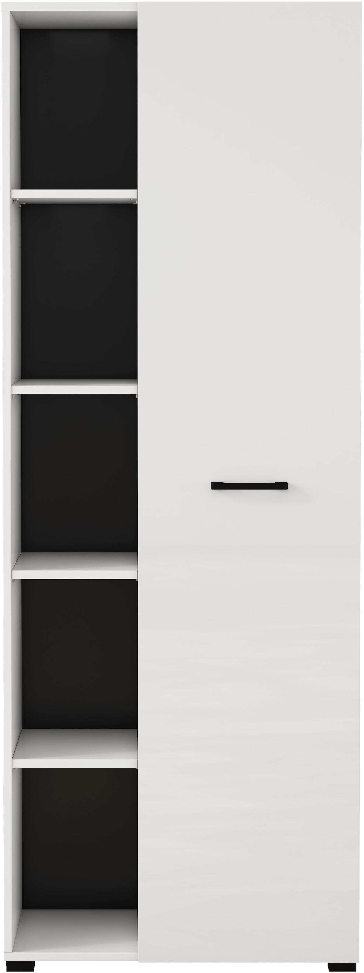 GOODproduct Armoire de classement »Moid, moderner Mehrzweckschrank,« Masse: 64,5x41,5x175 cm, 5 Fächer mit viel Stauraum