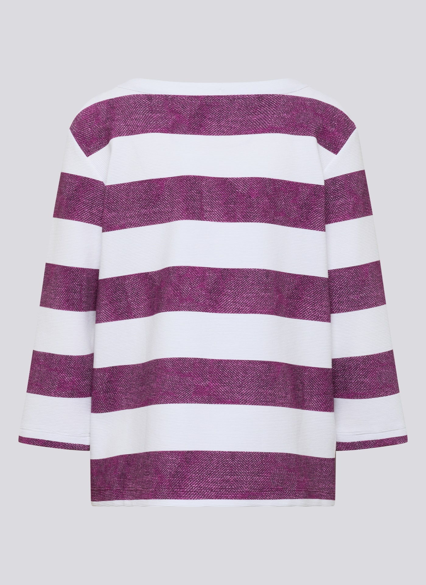 Rabe T-shirt à manches 3/4 im Streifen-Design und mit Print