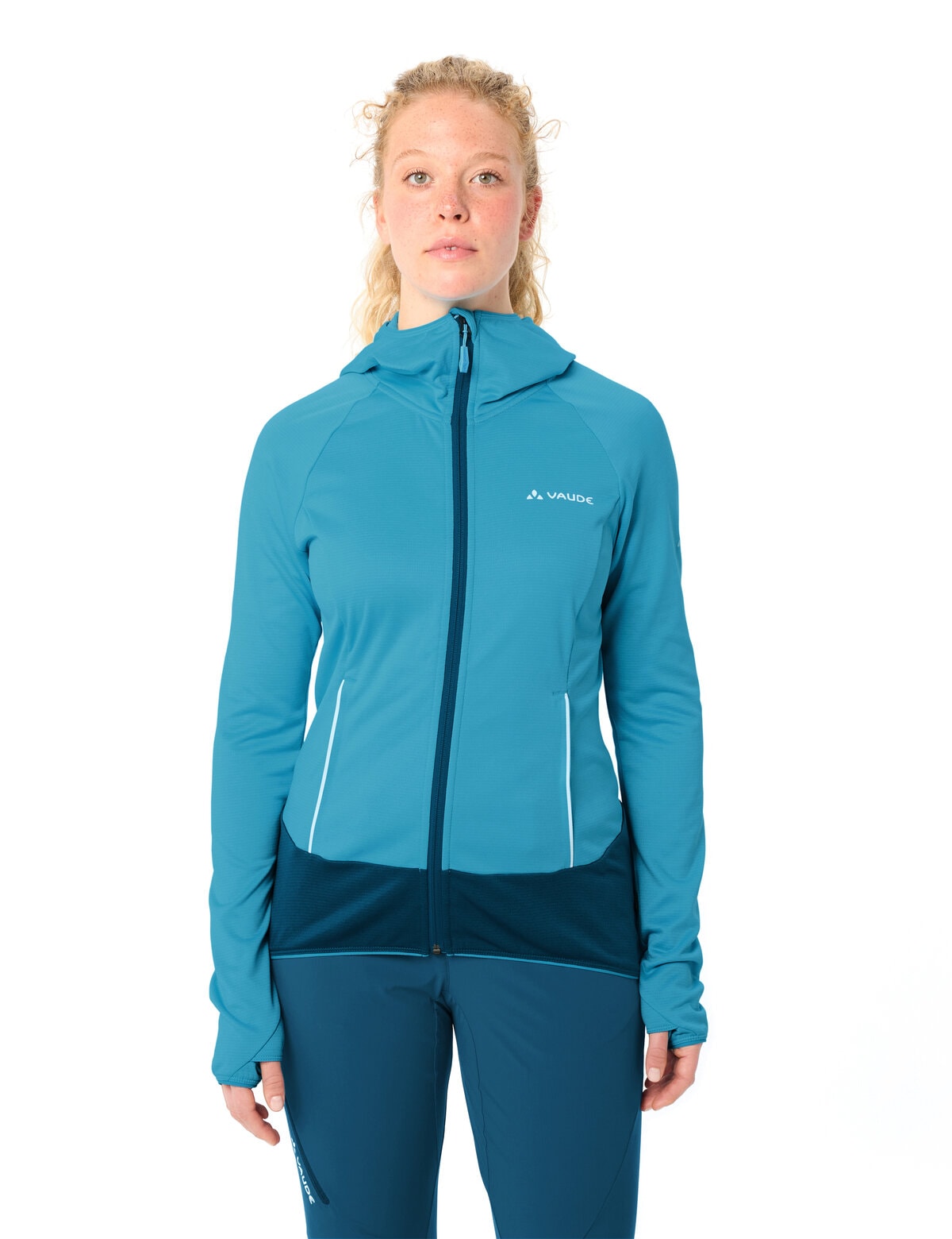 VAUDE Veste polaire »WOMEN'S TEKOA FLEECE JACKET II« avec capuche avec capuche, longueur couvrant la taille