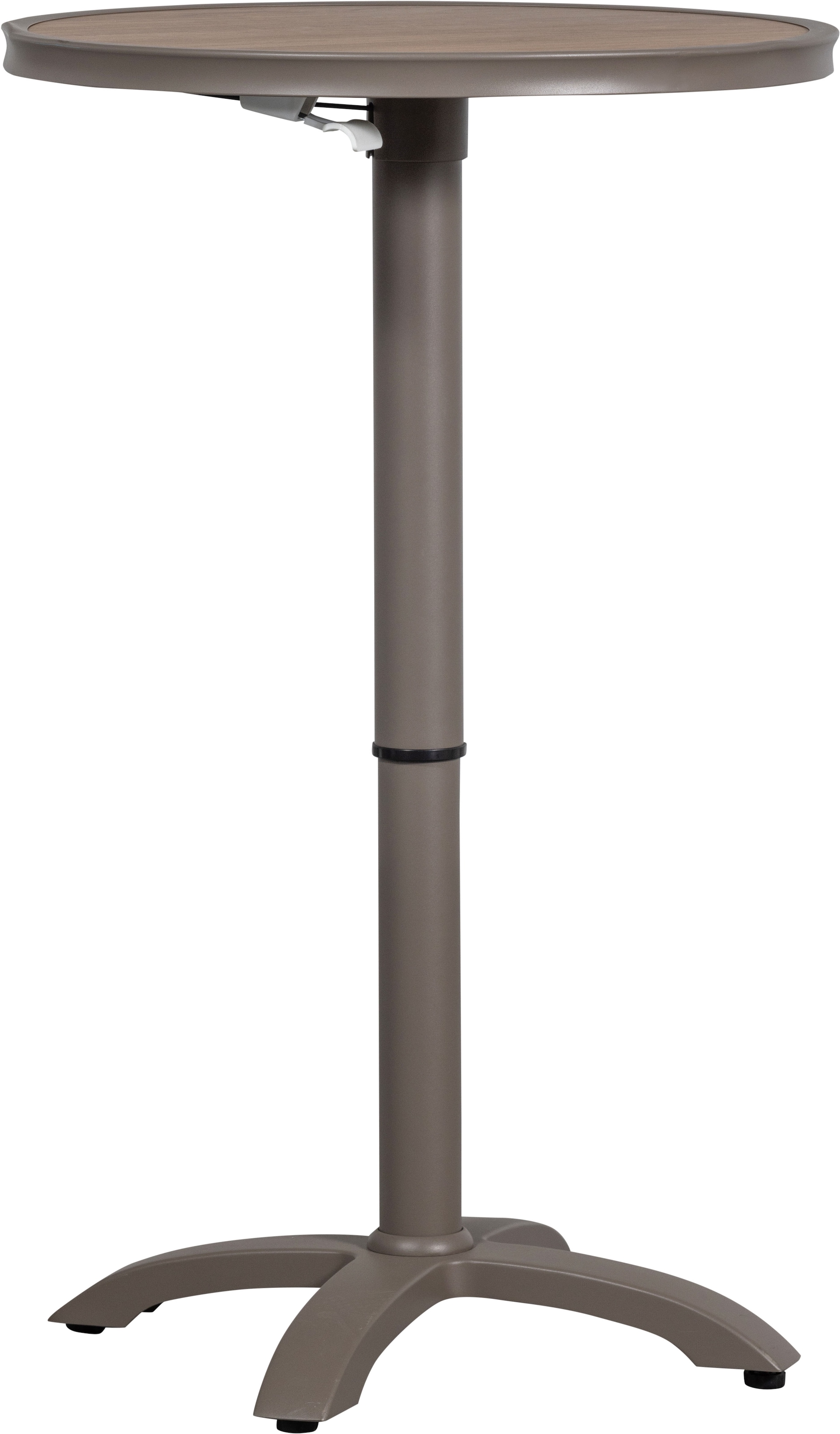 WOOOD Tabouret de bar »Jeppe aus Aluminium höhenverstellbar, B 70 x T 70 x H 72/110 cm« adapté pour l'extérieur, facile à monter, facile d'entretien
