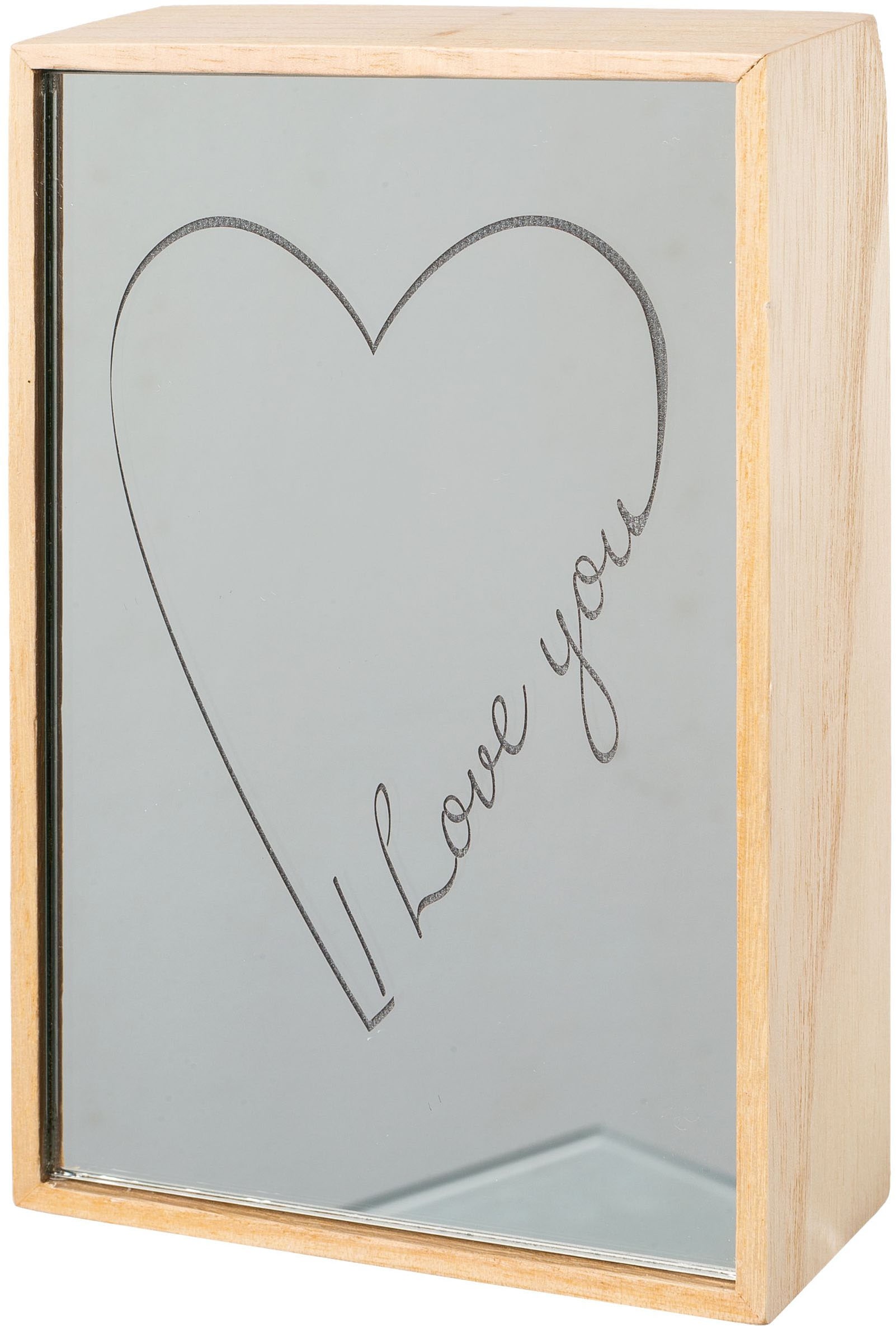Creativ home Figurine décorative LED »Dekoobjekt mit Schriftzug I LOVE YOU« mit LED-Beleuchtung
