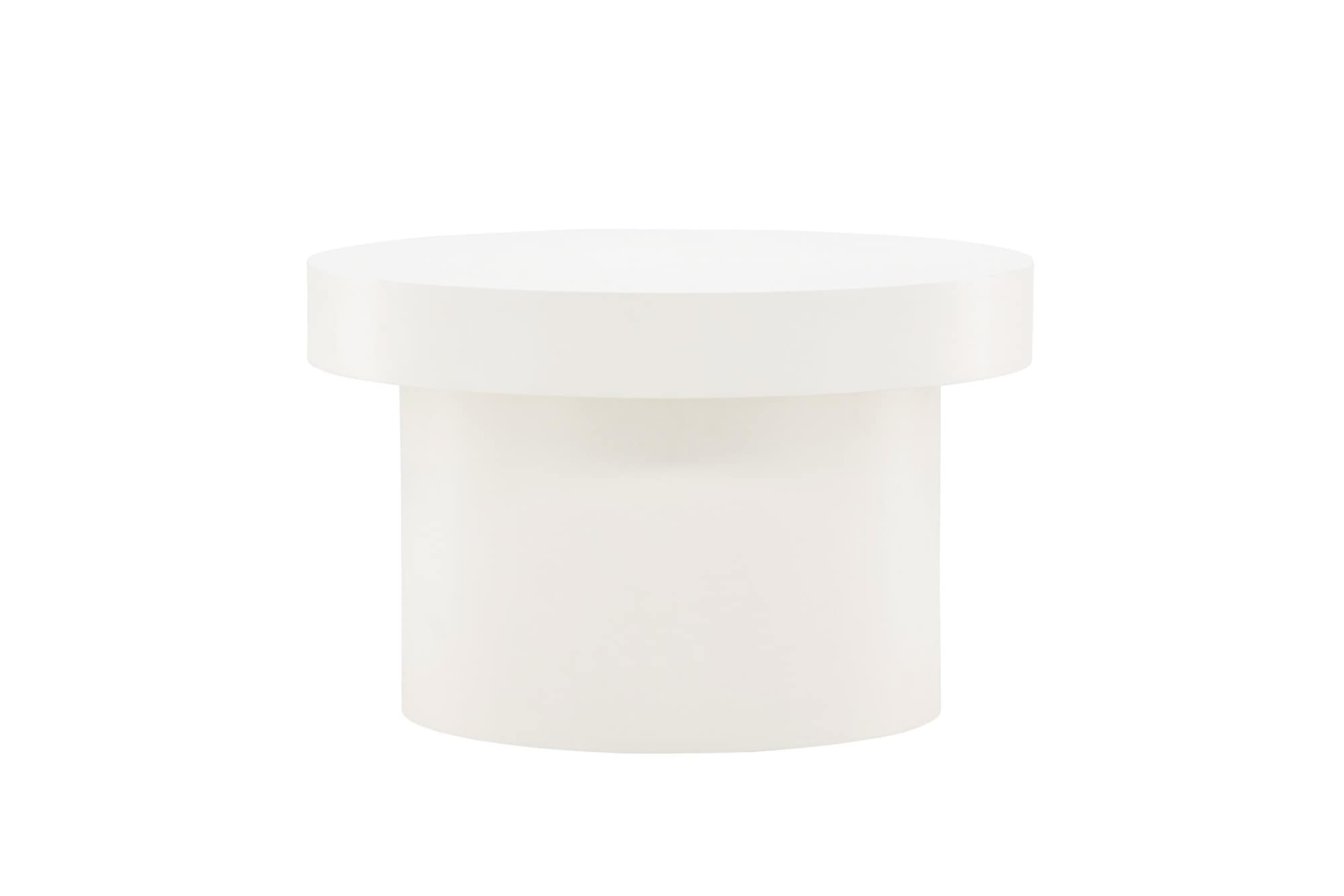 Venture Home Table basse »Malung, runder Couchtisch in elegantem Weiss, Ø 80 cm« table basse, MDF, ronde, claire, simple, moderne