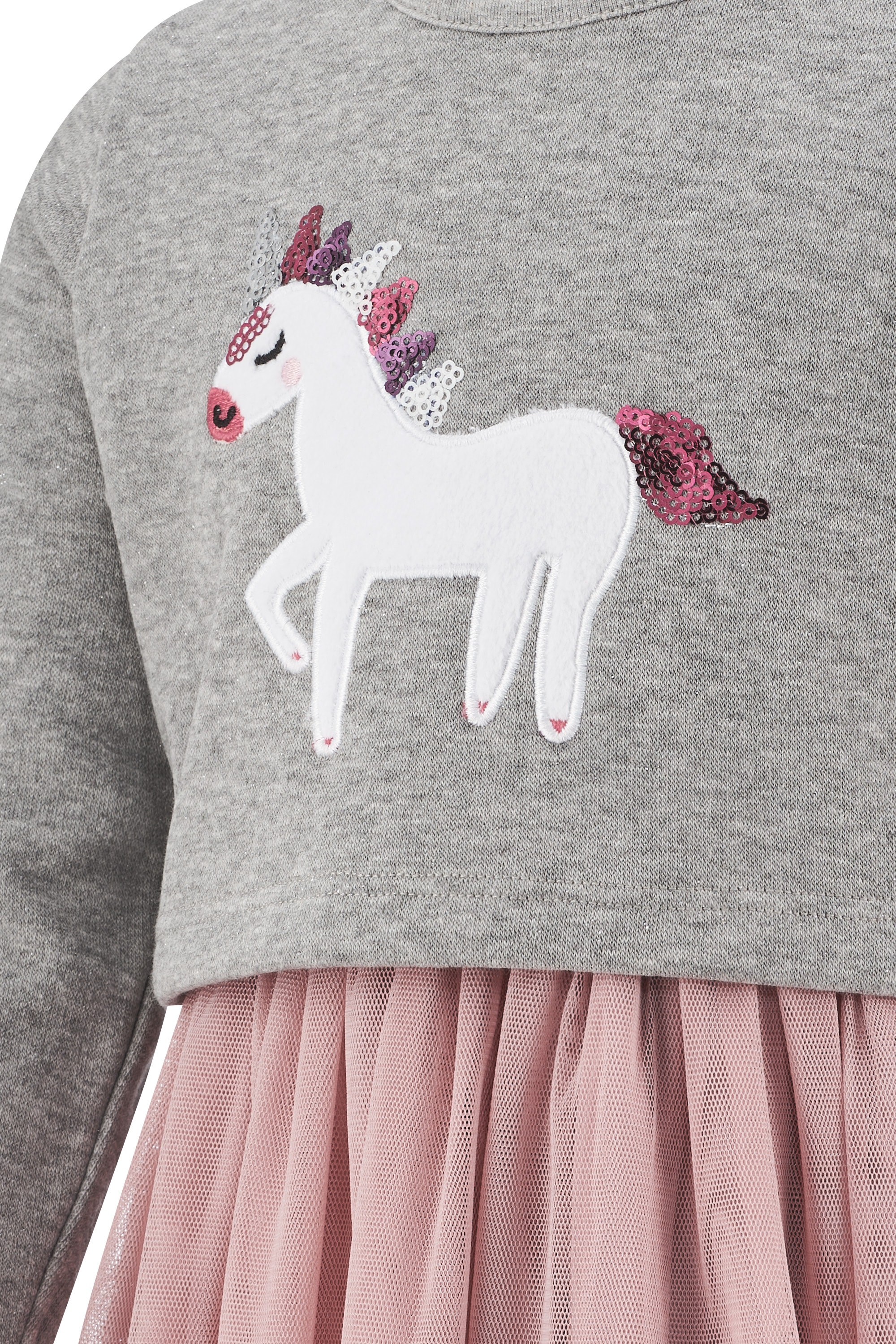 happy girls Sweatkleid Baumwollmischung, Pailletten Details