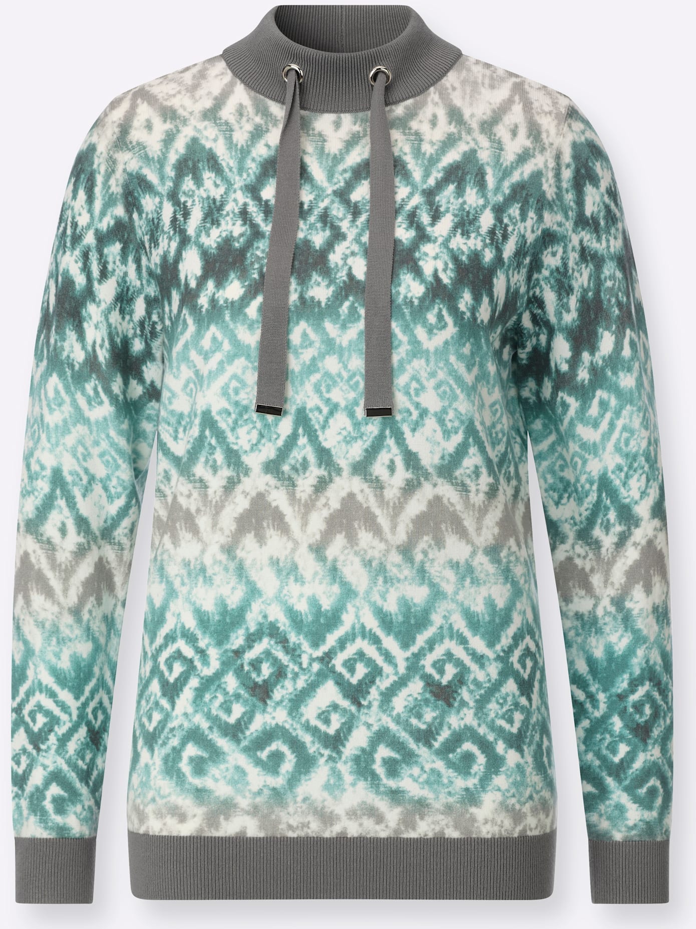 creation L Pull à col montant »Druck-Pullover«