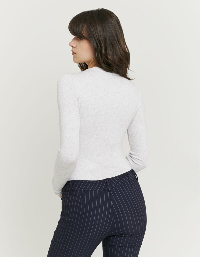 Tally Weijl Body à manches longues »SBOCOCOSYM« Baumwollmischung, figurbetont