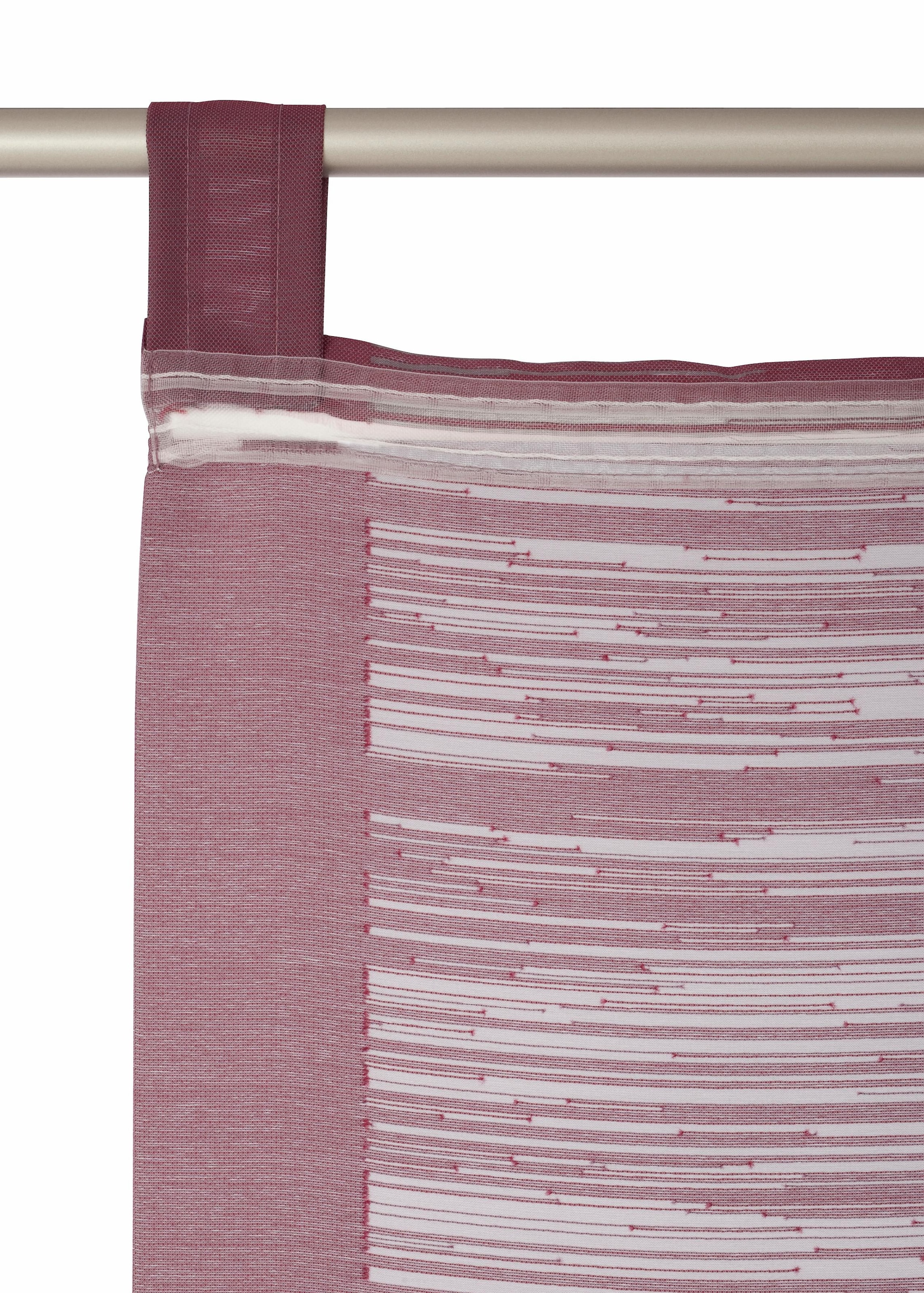 Neutex for you! Schiebegardine »Padova« Schlaufen 1 Stk. tlg. inkl. Beschwerungsstange, Halbtransparent, Fransen-Effekt, modern