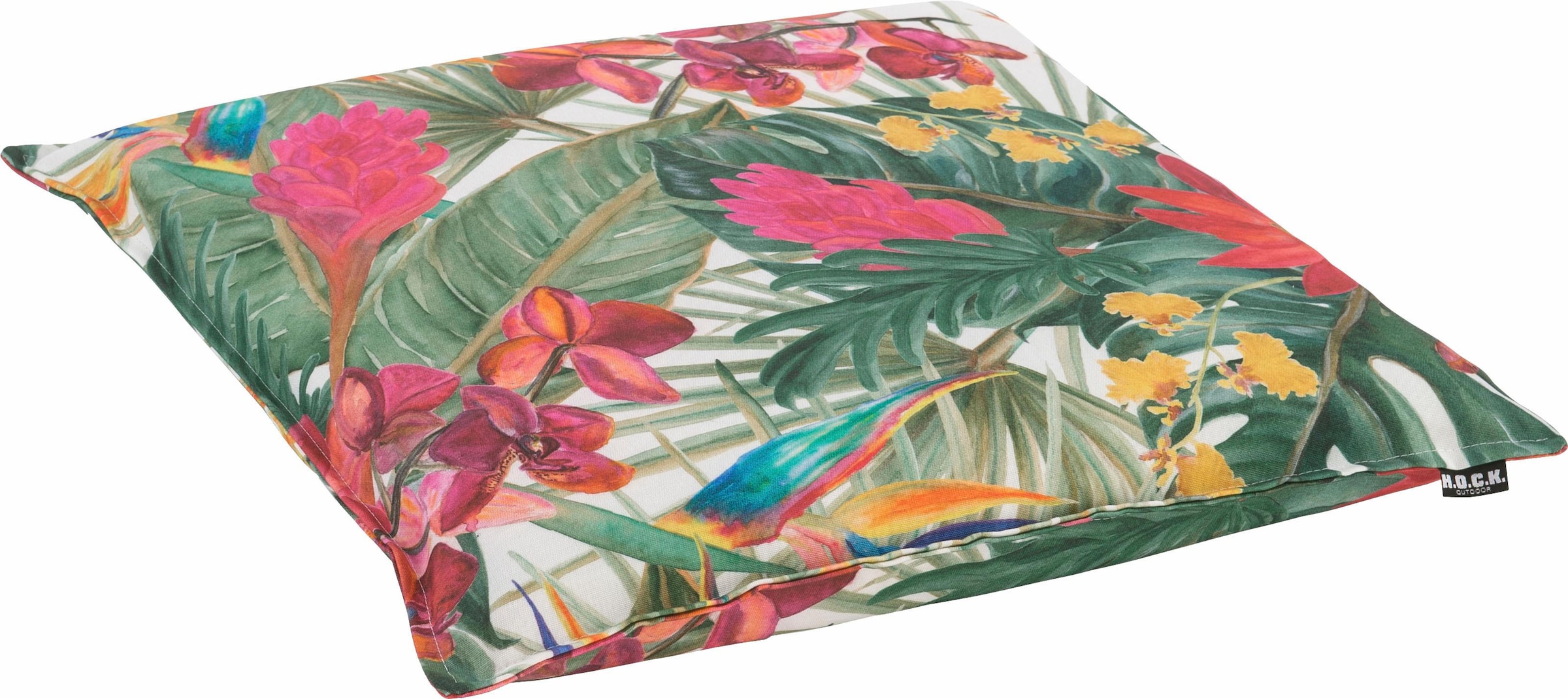 H.O.C.K. Coussin d'assise »Beach Life« mit tropischem Muster