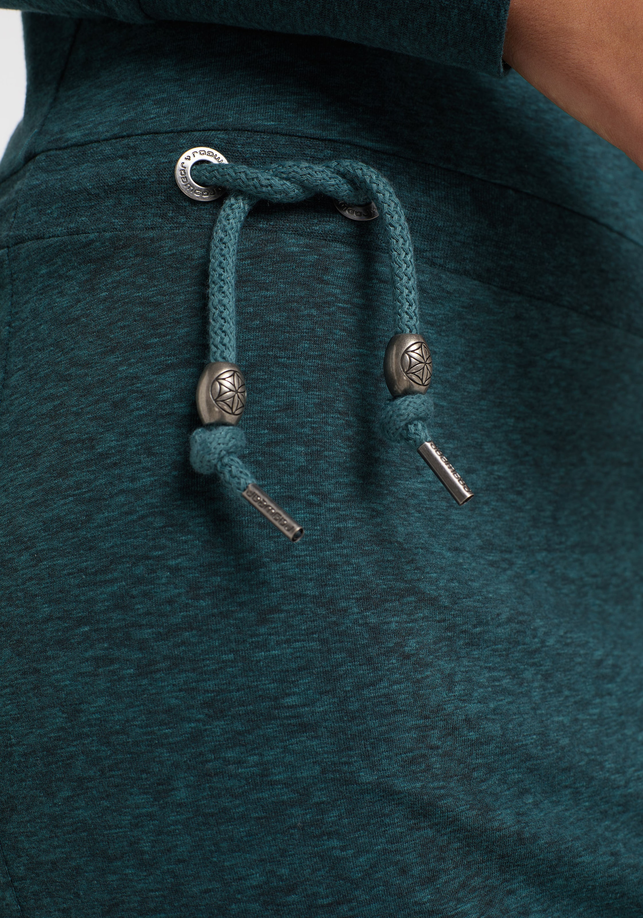 Ragwear Robe en jersey »ALEXA« mit Kordelzug und kontrastigen Zierperlen-Besatz