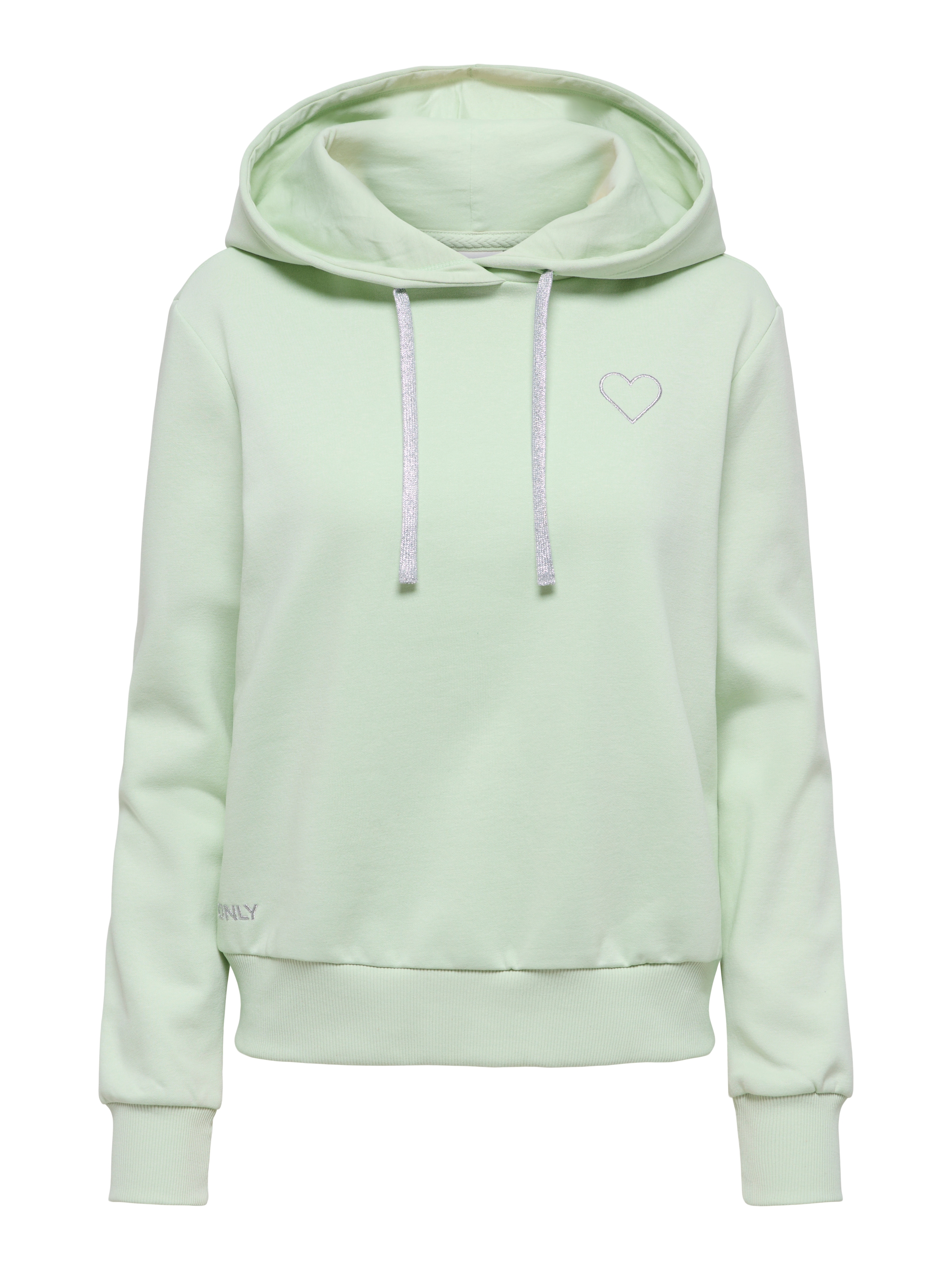 ONLY Sweat à capuche »ONLNOLI L/S HEART HOOD SWT NOOS«, mélange coton, coupe régulière

