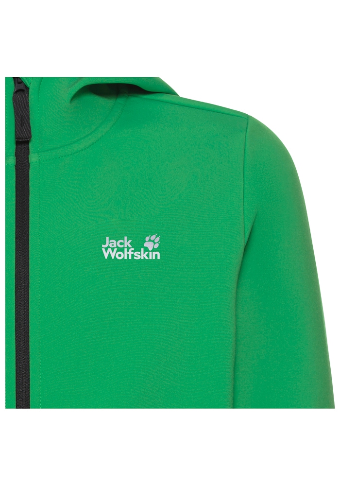 Jack Wolfskin Veste softshell »FOURWINDS JACKET KIDS« mit Kapuze mit Kapuze, wasserabweisend, windabweisend, atmungsaktiv