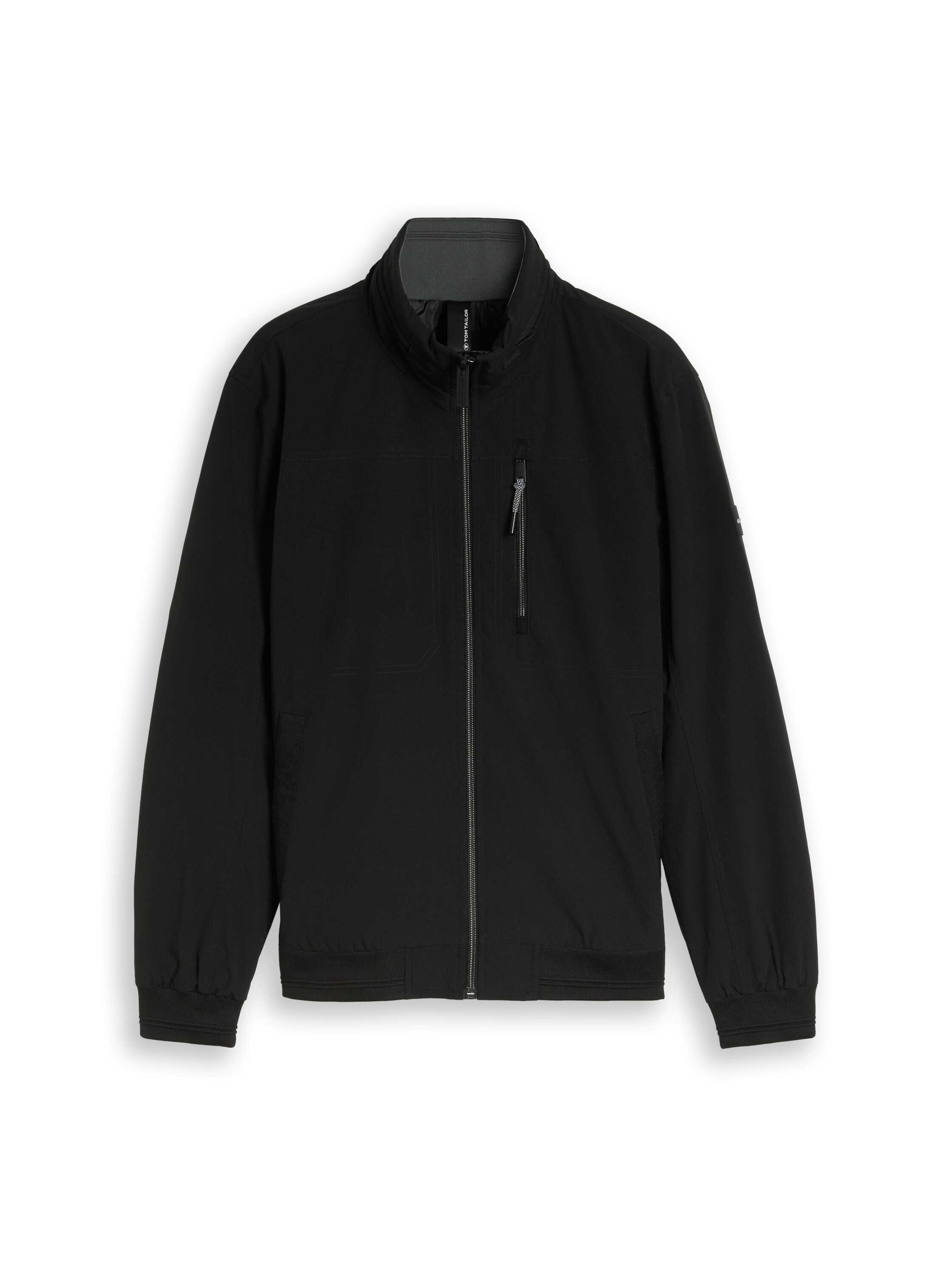 TOM TAILOR Blouson ohne Kapuze Sweatjacke mit Reissverschluss