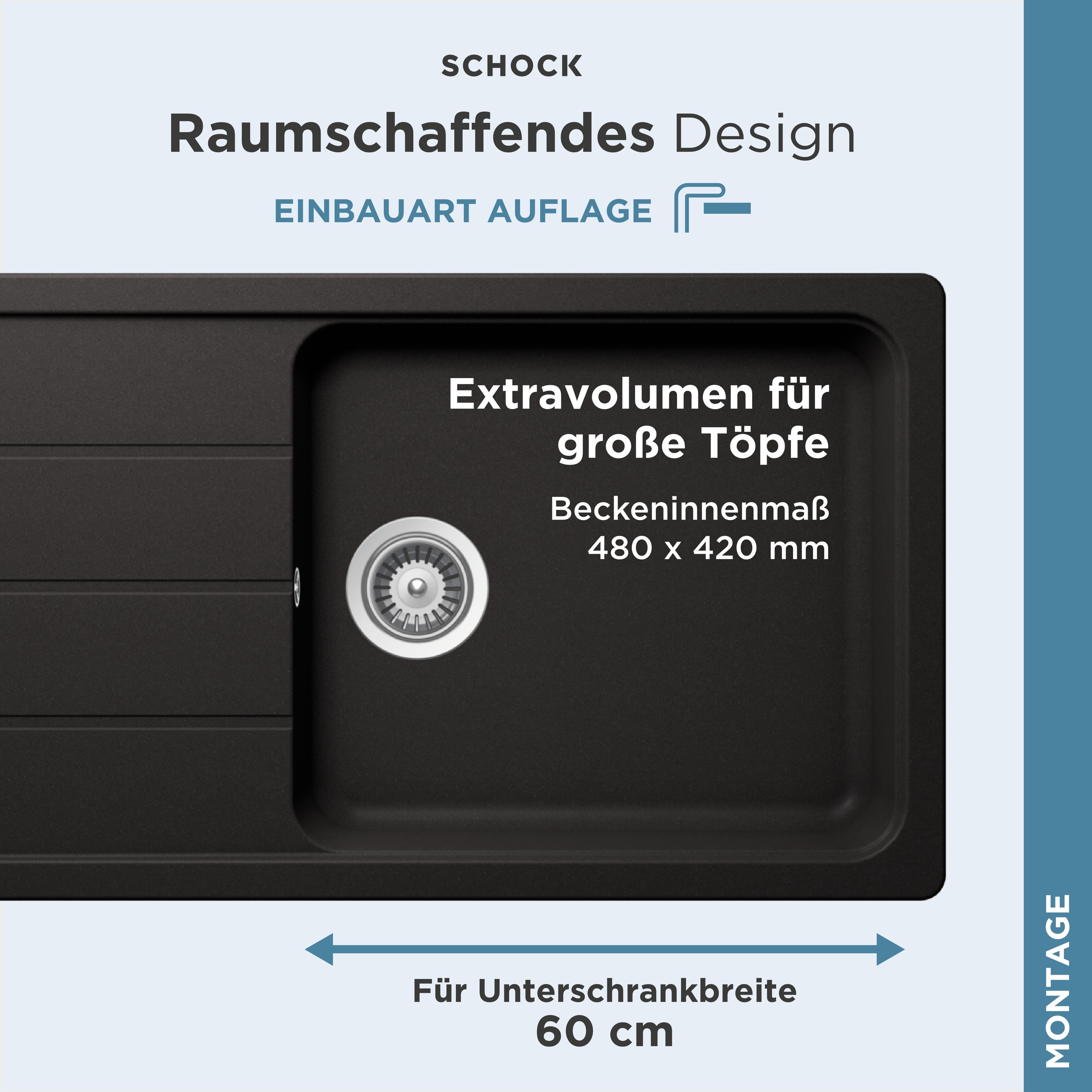 Schock Évier en granit »Formhaus«