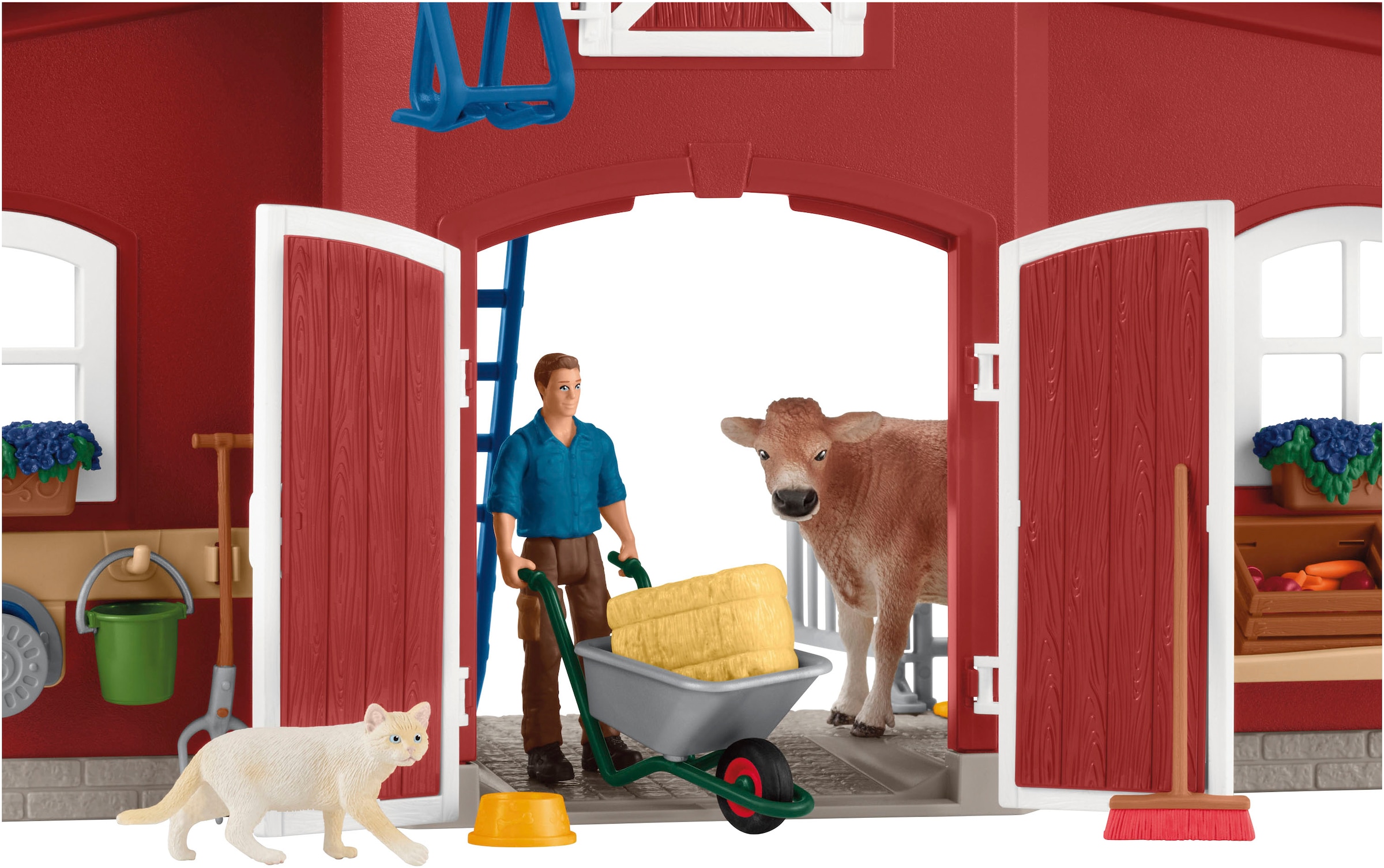 Schleich® Monde de jeu »FARM WORLD, Grosse Farm rot (42606)« Made in Europe