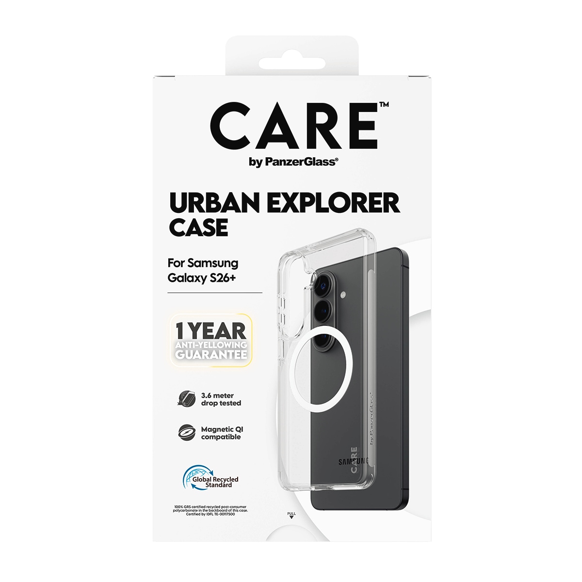 CARE by PanzerGlass Housse pour téléphone portable »Urban Explorer Case mit Qi für Samsung Galaxy S26+« Samsung Galaxy S26+ coque arrière, housse de protection, housse pour téléphone, étui, coque de protection, antichoc