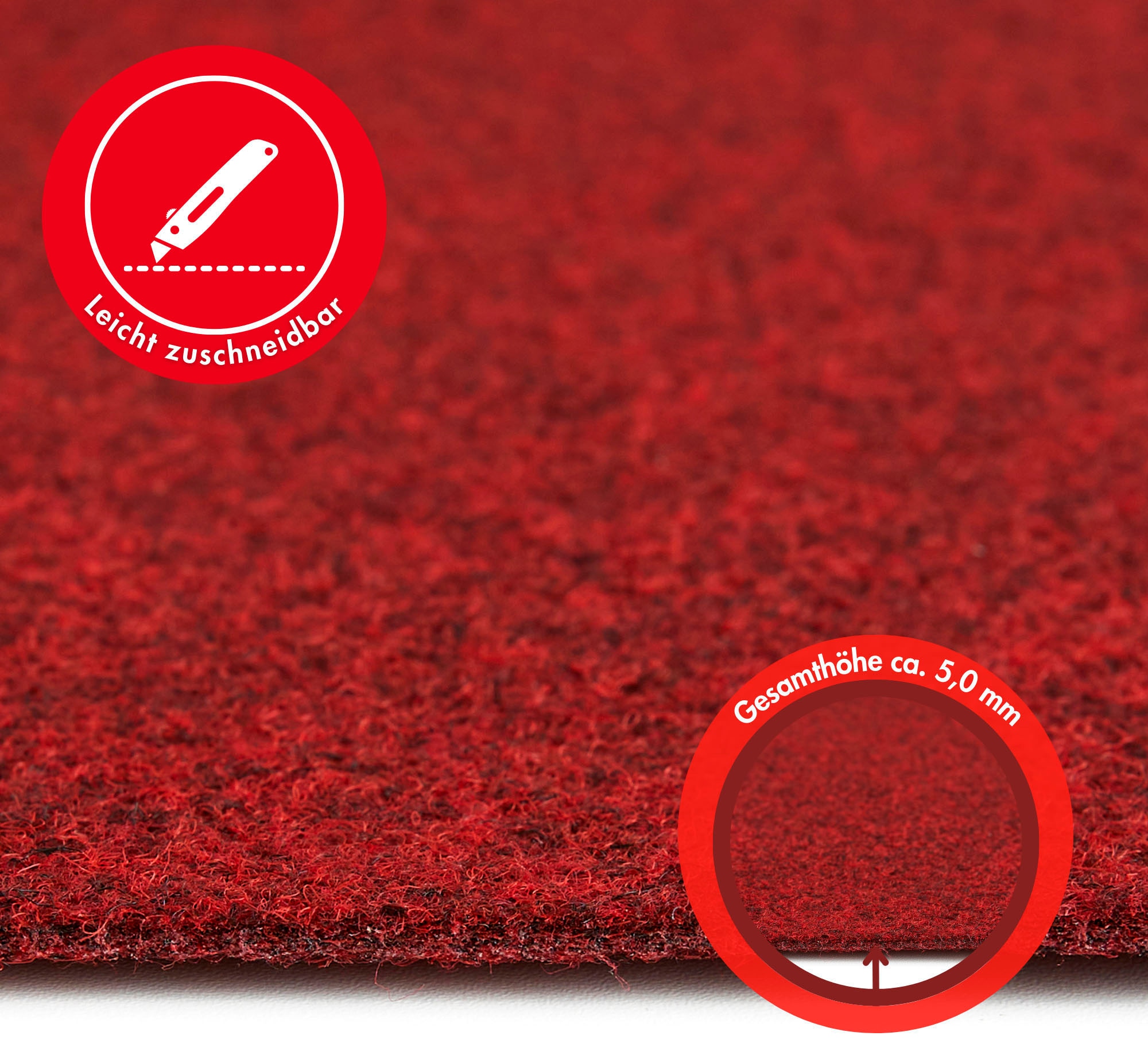 Andiamo Moquette »Invita, Nadelvlies, Made in Belgium« Rectangulaire 5 mm Höhe melierte Optik, Breite 200 cm oder 400 cm, robust & strapazierfähig