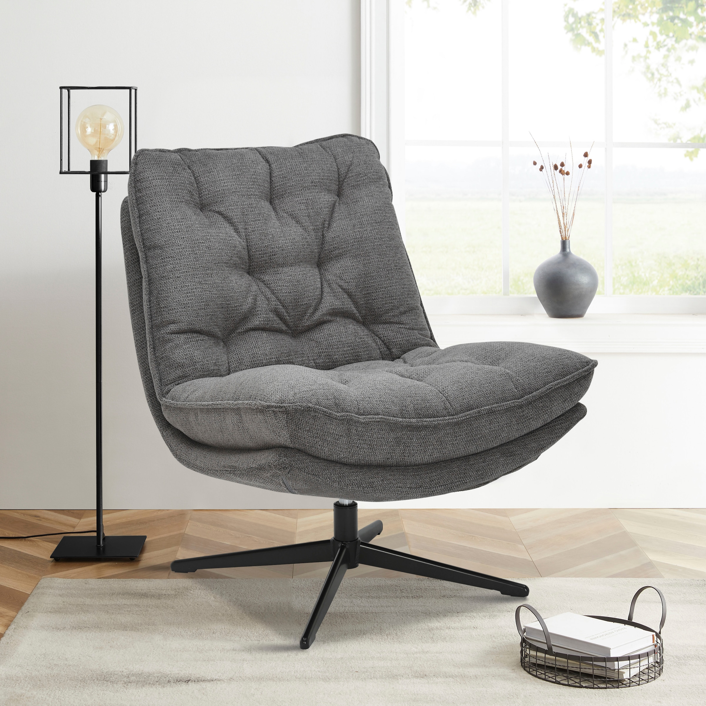GOODproduct Fauteuil »LENII« 360° Grad drehbar