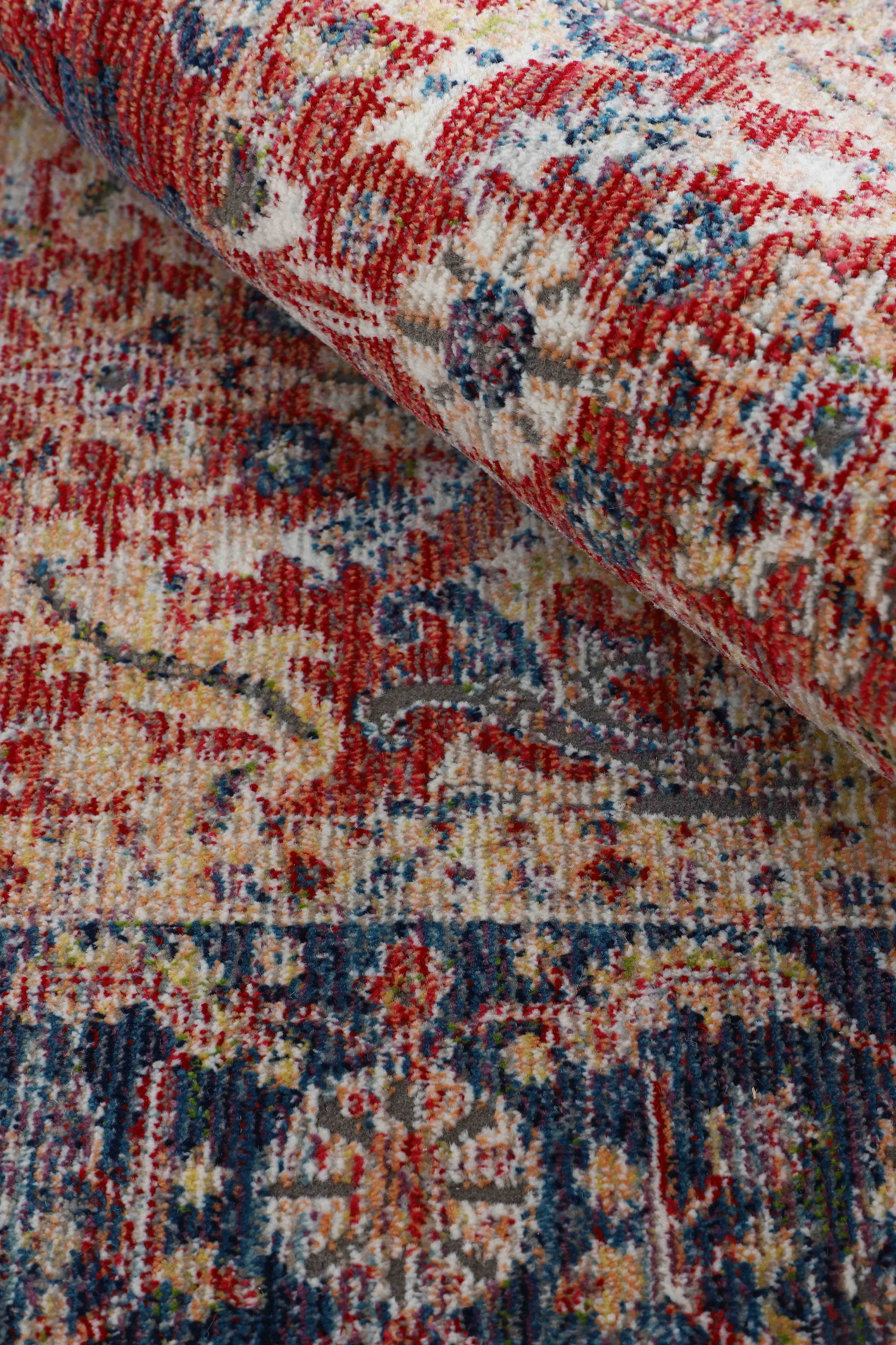 carpetfine Tapis »Vintage Marin« Rectangulaire 8 mm Höhe Orient Vintage Look
