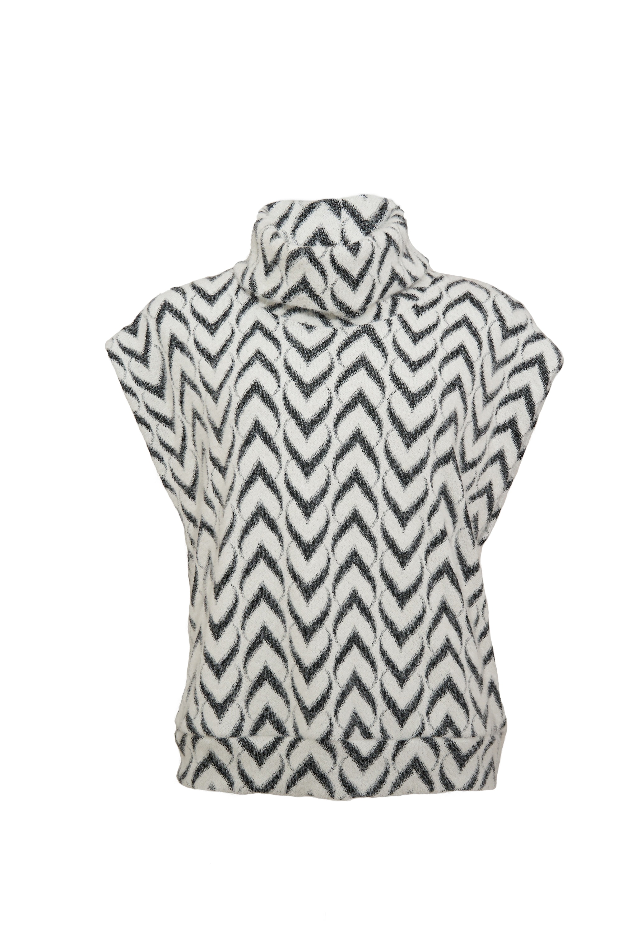 Seidel Moden Plüschweste mit grafischem Muster, MADE IN GERMANY