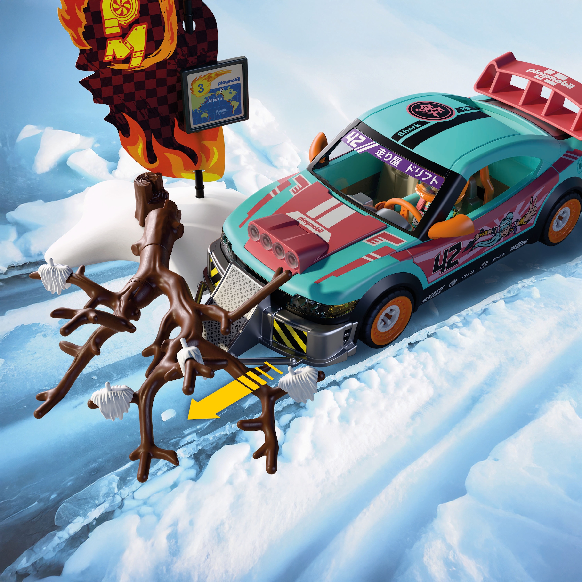 Playmobil® Konstruktions-Spielset »Offroad Tuningcar (72062), City Action« Made in Europe