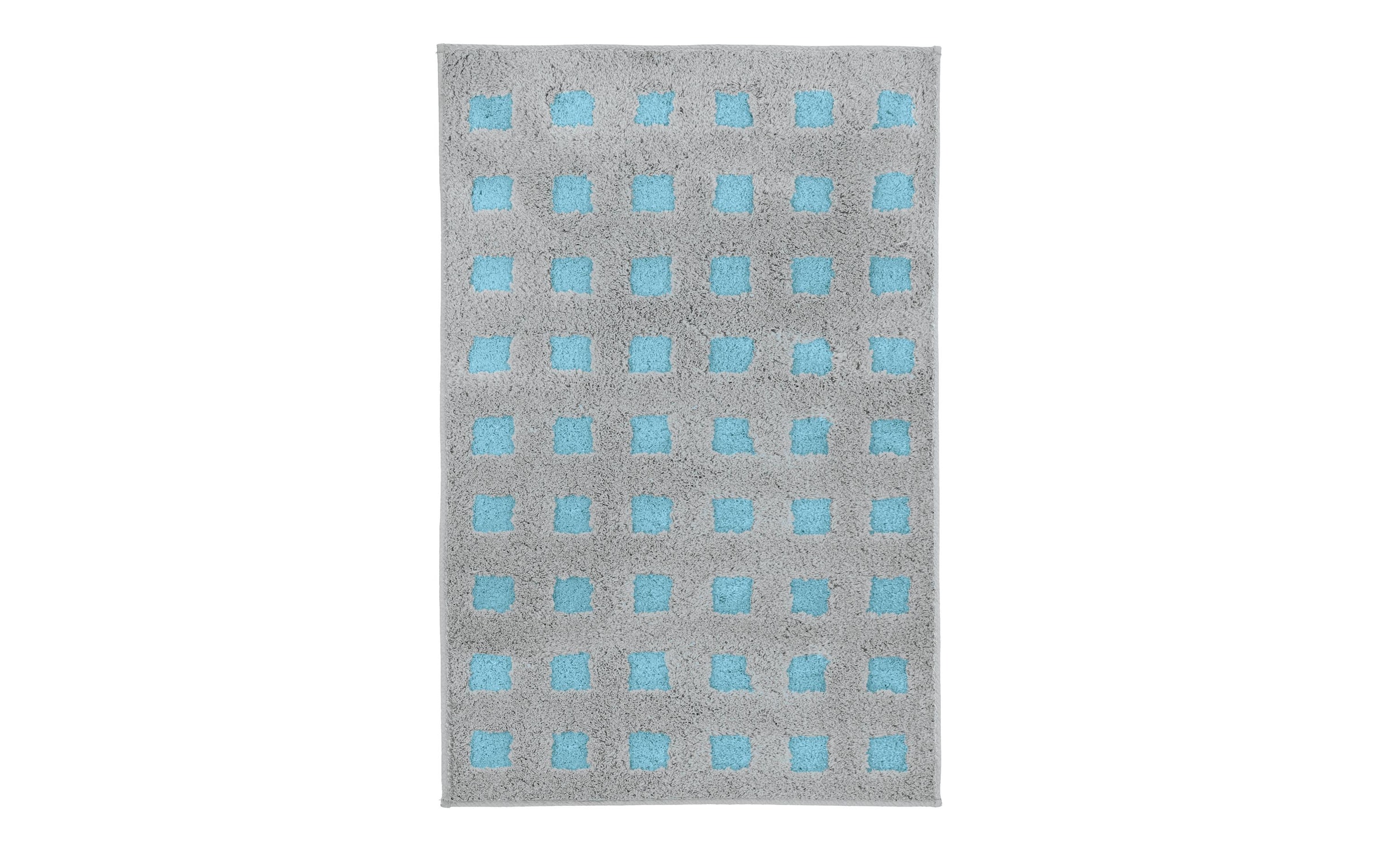 Kleine Wolke Badematte »Boxes« Höhe 20 mm rutschhemmend beschichtet fussbodenheizungsgeeignet Badteppich, modernes Design, Hoch/Tief Effekt